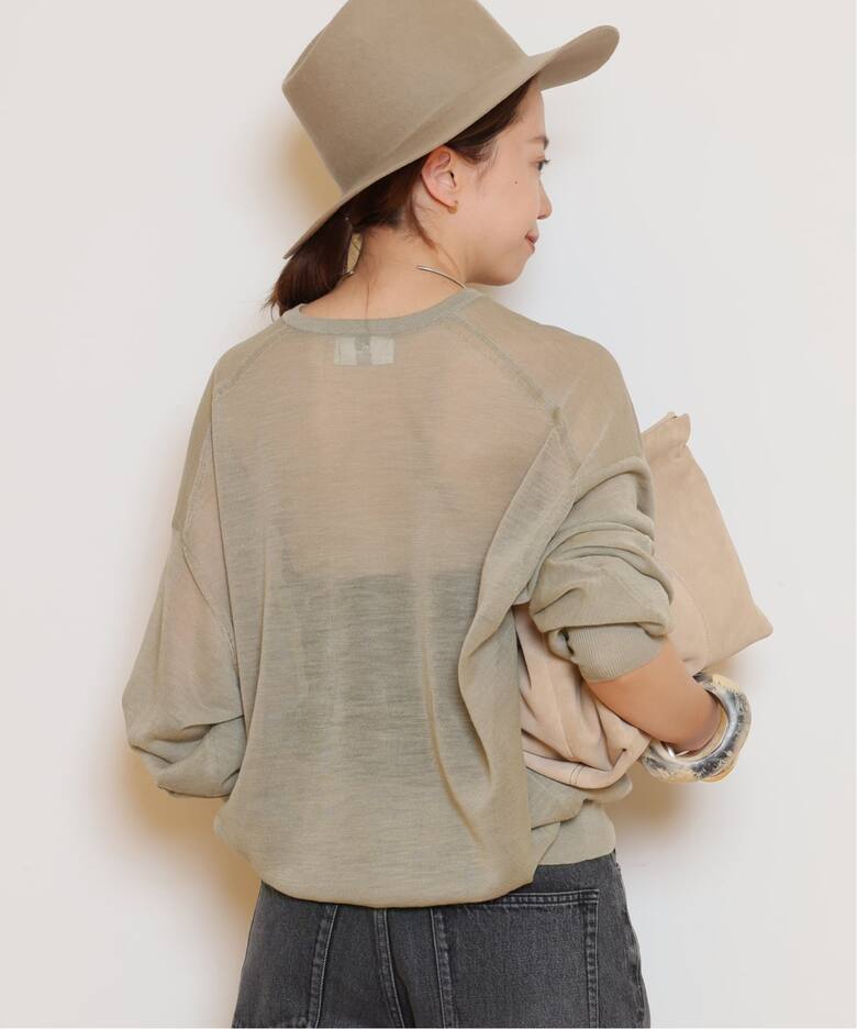 HERILL/ヘリル】Ramie Highgauge Crewneck ニット （ニット／セーター 