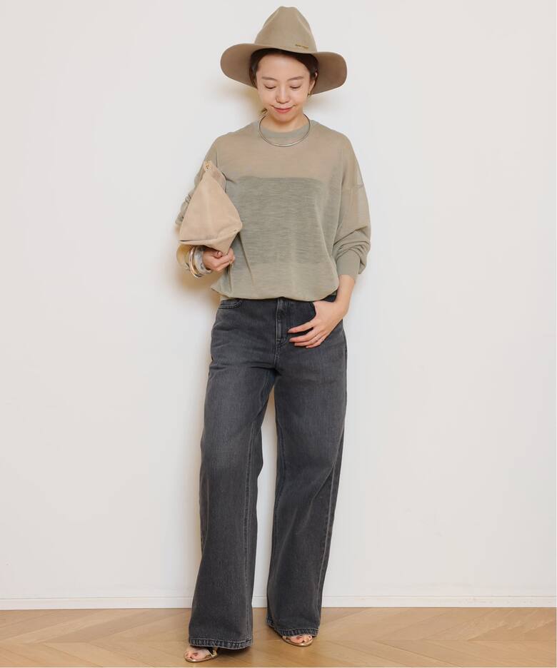HERILL/ヘリル】Ramie Highgauge Crewneck ニット （ニット／セーター 