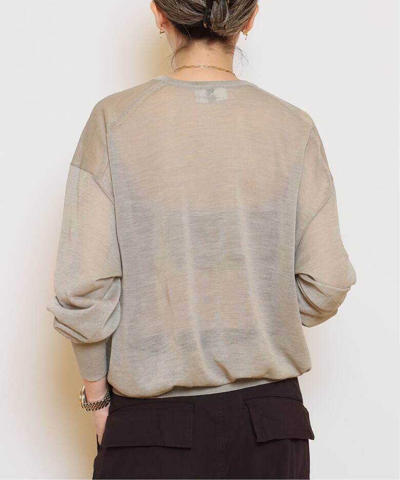 HERILL/ヘリル】Ramie Highgauge Crewneck ニット （ニット／セーター 
