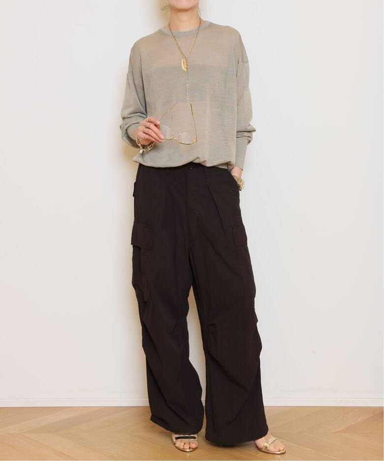 HERILL/ヘリル】Ramie Highgauge Crewneck ニット （ニット／セーター 