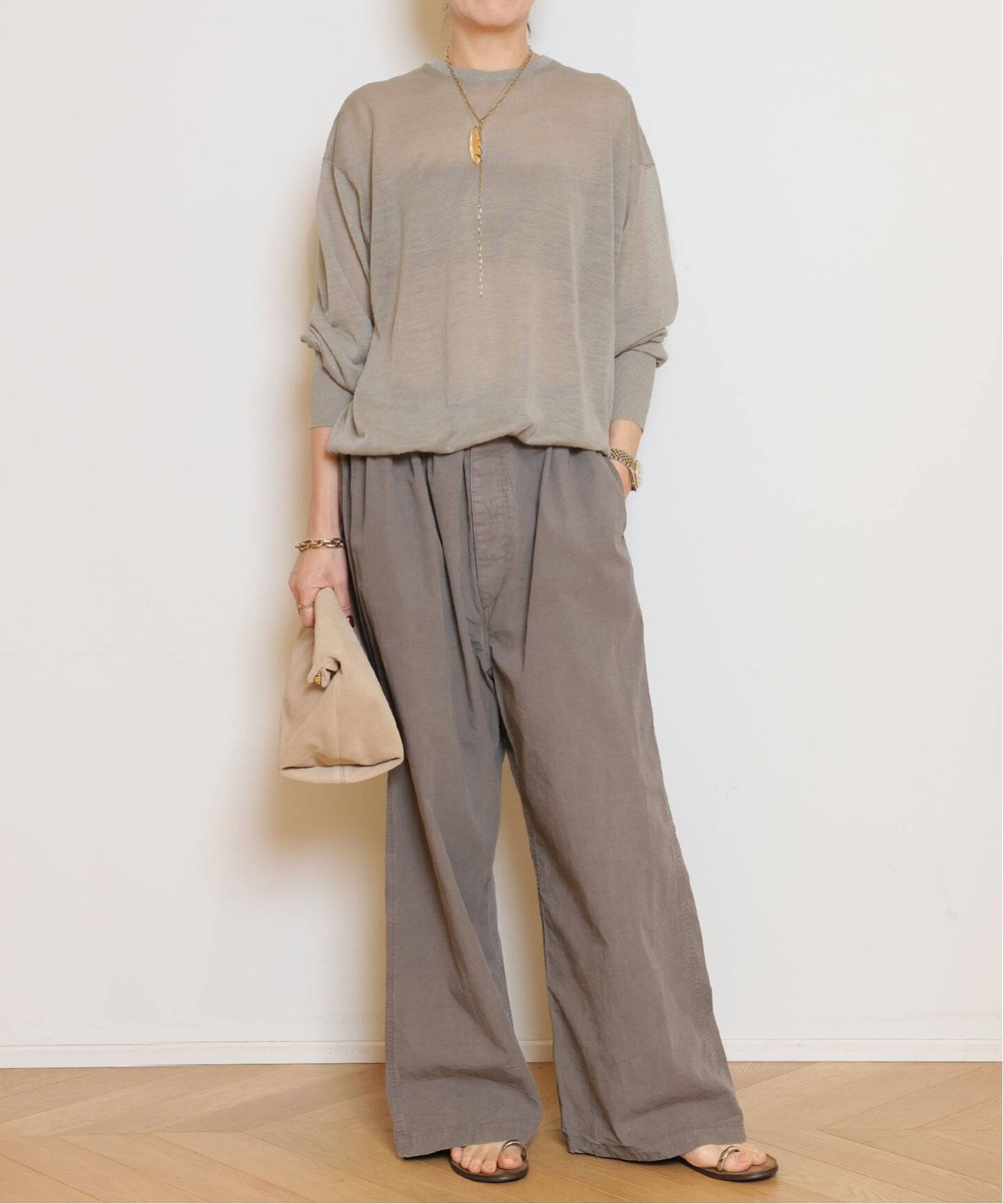 HERILL/ヘリル】Ramie Highgauge Crewneck ニット （ニット／セーター