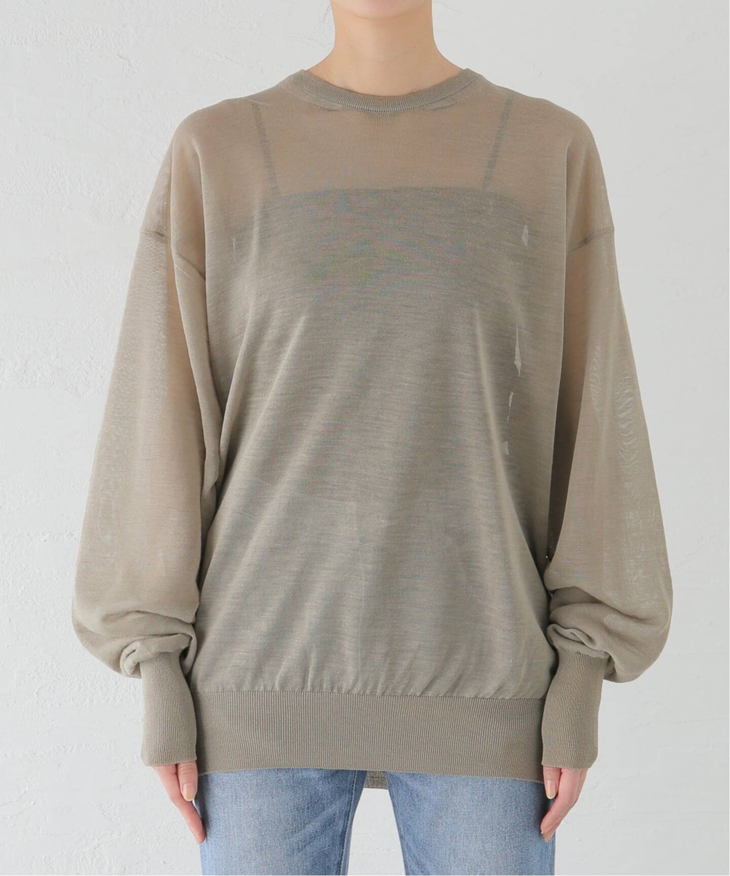 HERILL/ヘリル】Ramie Highgauge Crewneck ニット （ニット／セーター