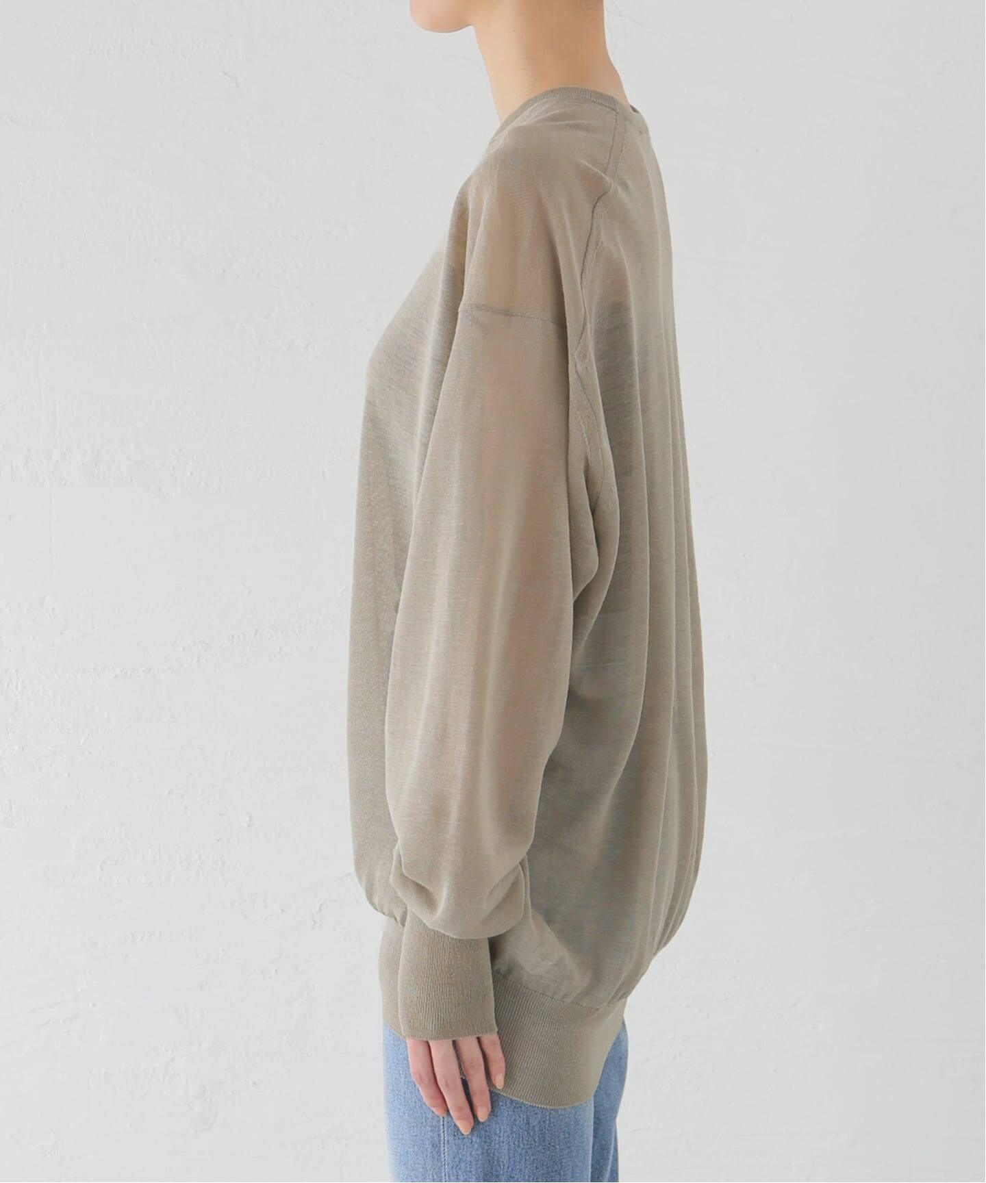 HERILL/ヘリル】Ramie Highgauge Crewneck ニット （ニット／セーター