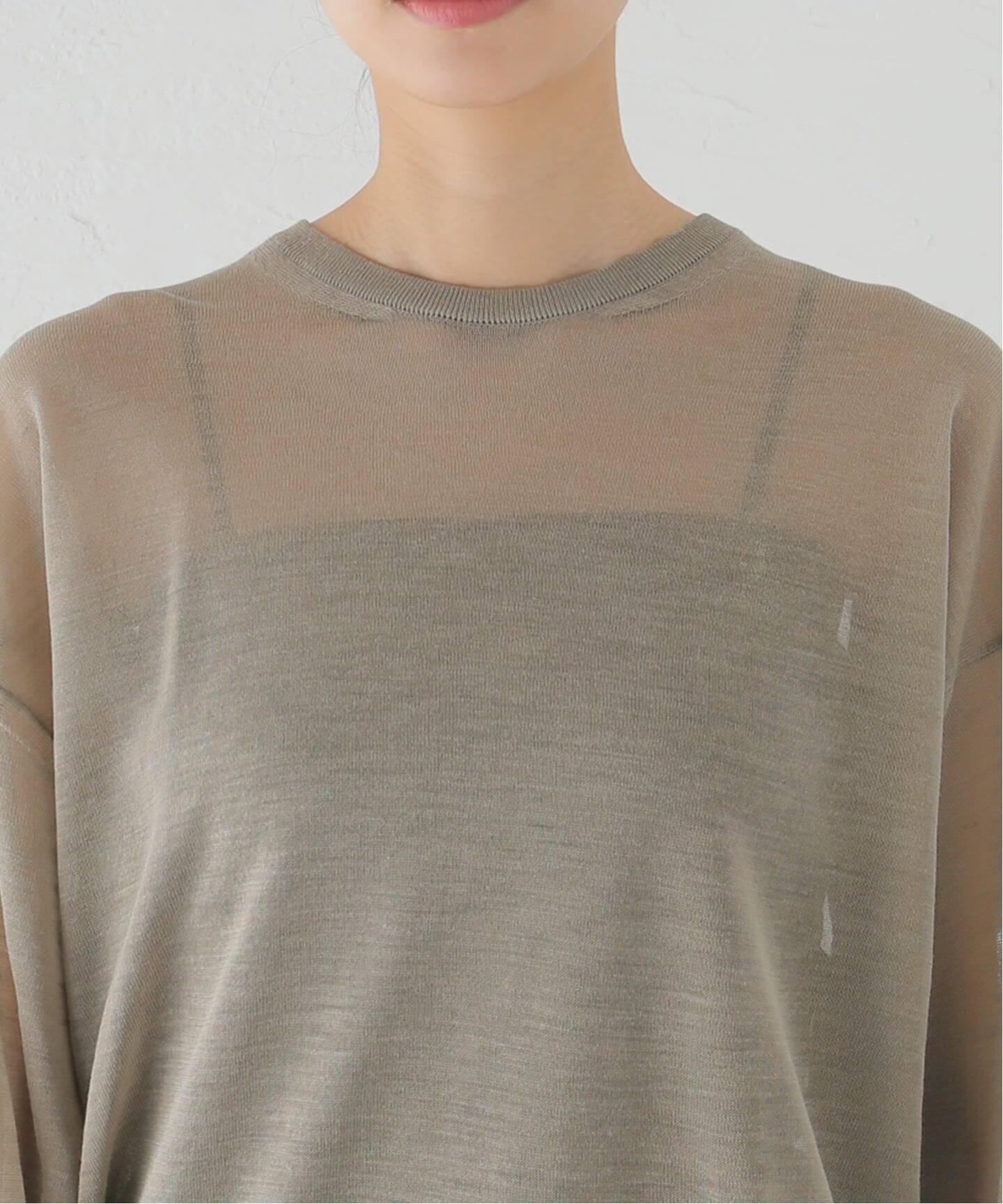 HERILL/ヘリル】Ramie Highgauge Crewneck ニット （ニット／セーター