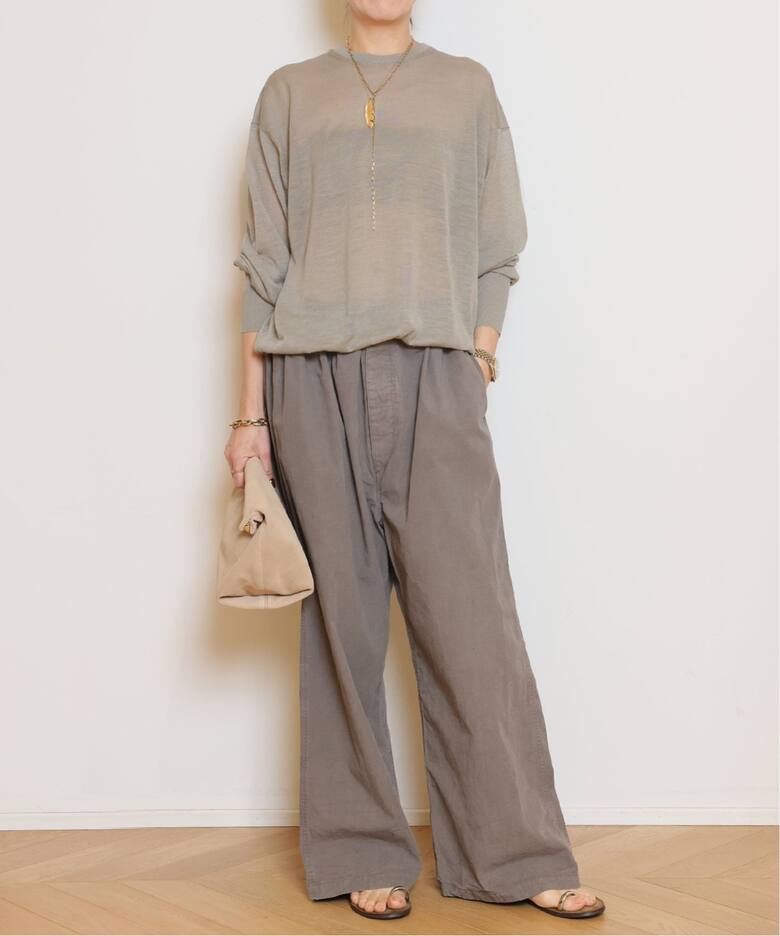 HERILL/ヘリル】Ramie Highgauge Crewneck ニット （ニット／セーター 
