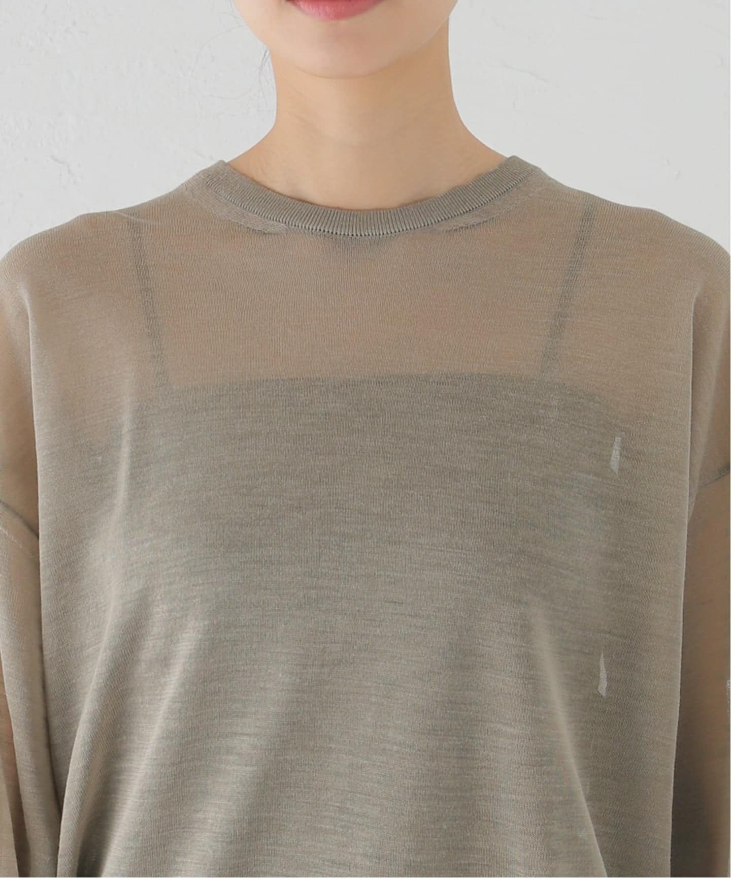 HERILL/ヘリル】Ramie Highgauge Crewneck ニット （ニット／セーター