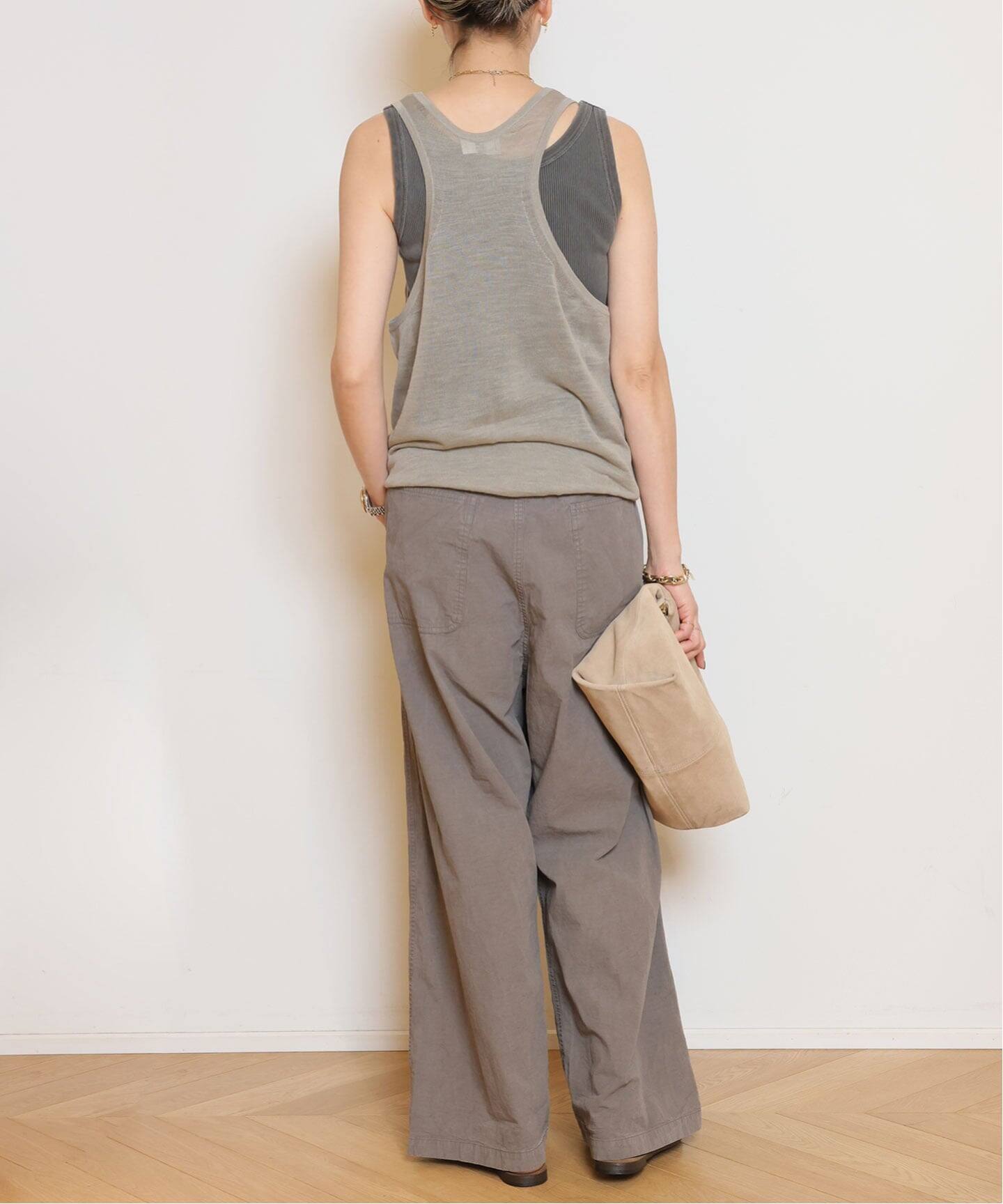 HERILL/ヘリル】Ramie Highgauge Athletic タンクトップ（ニット 
