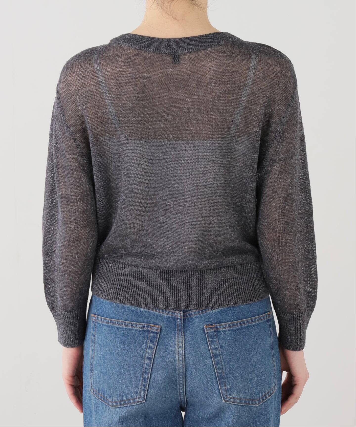 TWISTED FRONT TEE - BLACK - R13 R13/アールサーティーン】3/4 SLEEVE