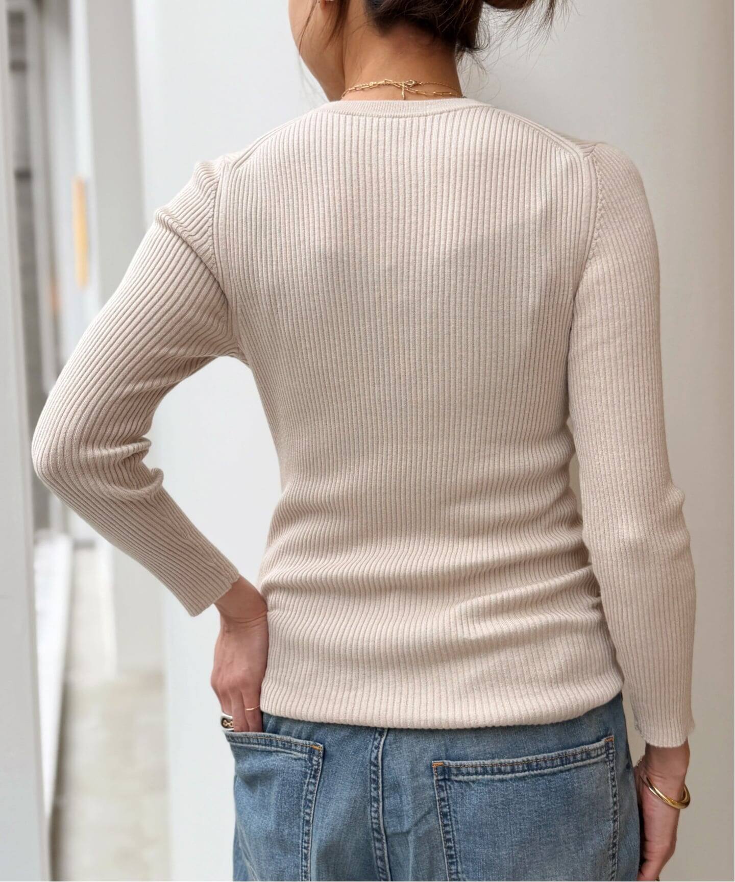 ニット/セーター L'Appartement  Rib B/N Knit RIB KNIT with BUTTON（ニット／セーター）｜L'Appartement