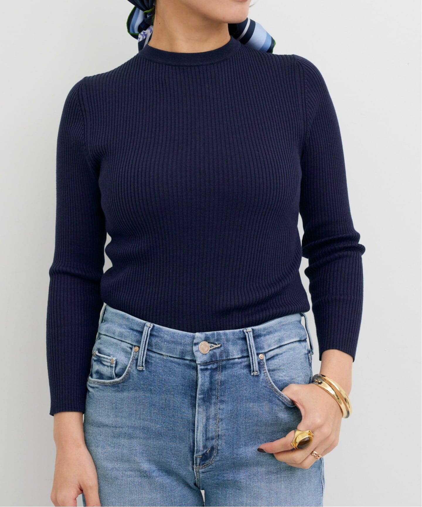 CREW NECK RIB KNIT（ニット／セーター）｜L'Appartement
