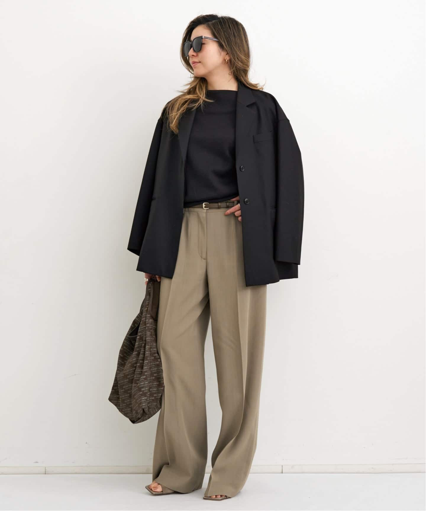 美品 アパルトモン コットンニット Cotton 3G Vneck Knit 黒 L'Appartement DEUXIEME CLASSE - 23SS アパルトモン PIMA COTTON SILK