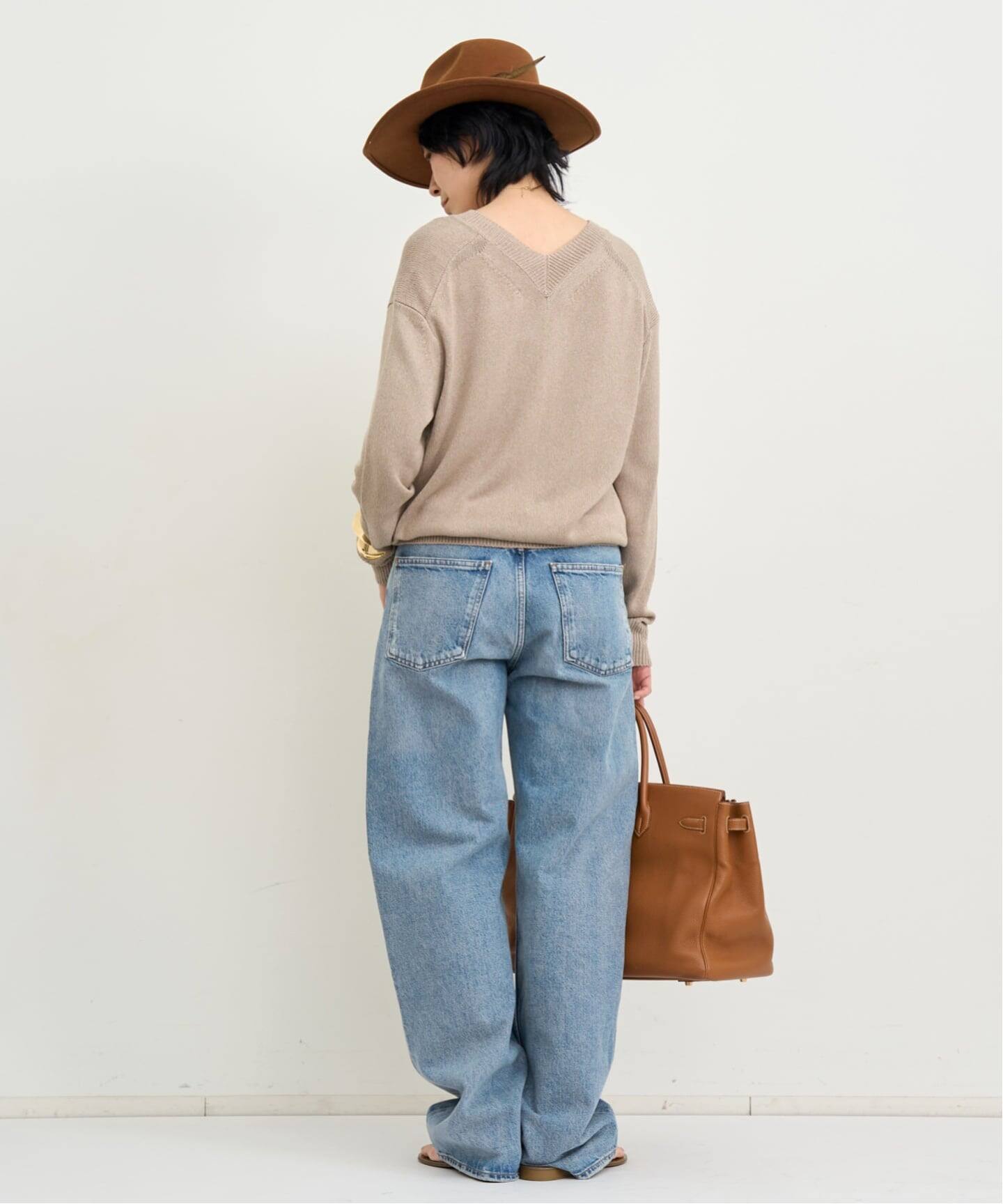 アパルトモン Silk CTN C/N KNIT シルクコットン ニット SILK V-NECK KNIT（ニット／セーター）｜L'Appartement（アパルトモン