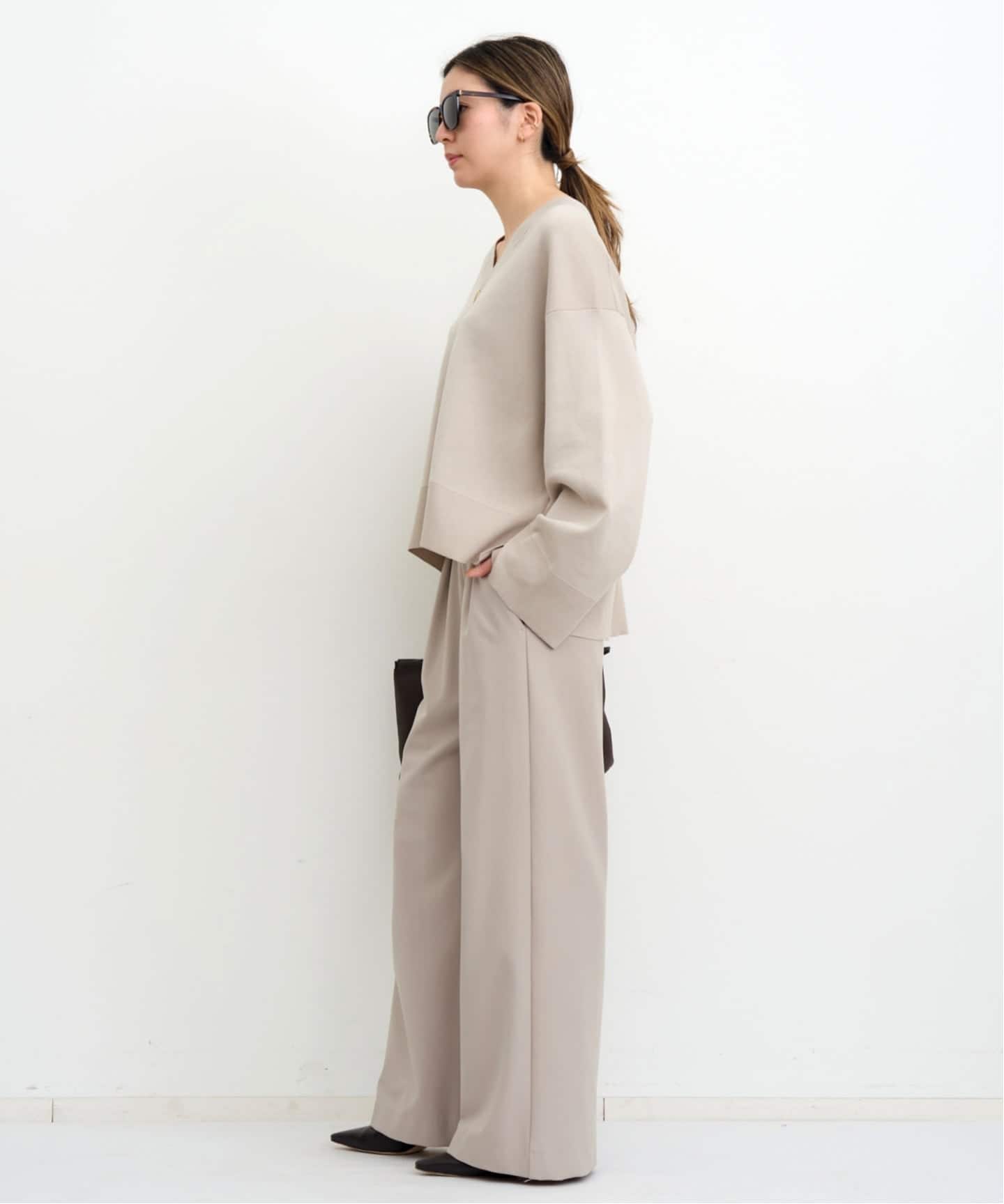 アパルトモン　18Gスムースニット 18G Smooth Wide Pullover（ニット／セーター）｜L'Appartement