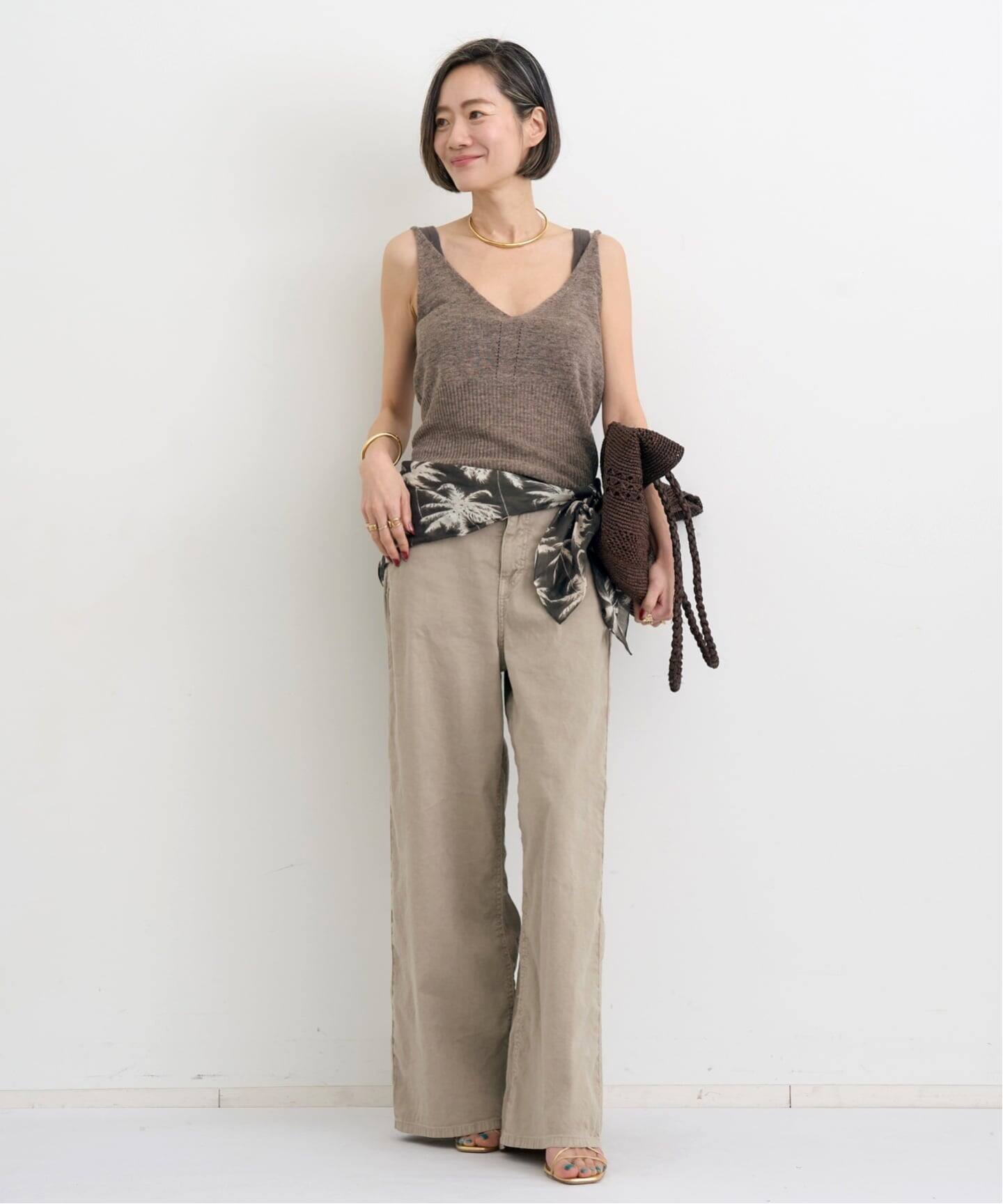 LINEN CAMISOLE（ニット／セーター）｜L