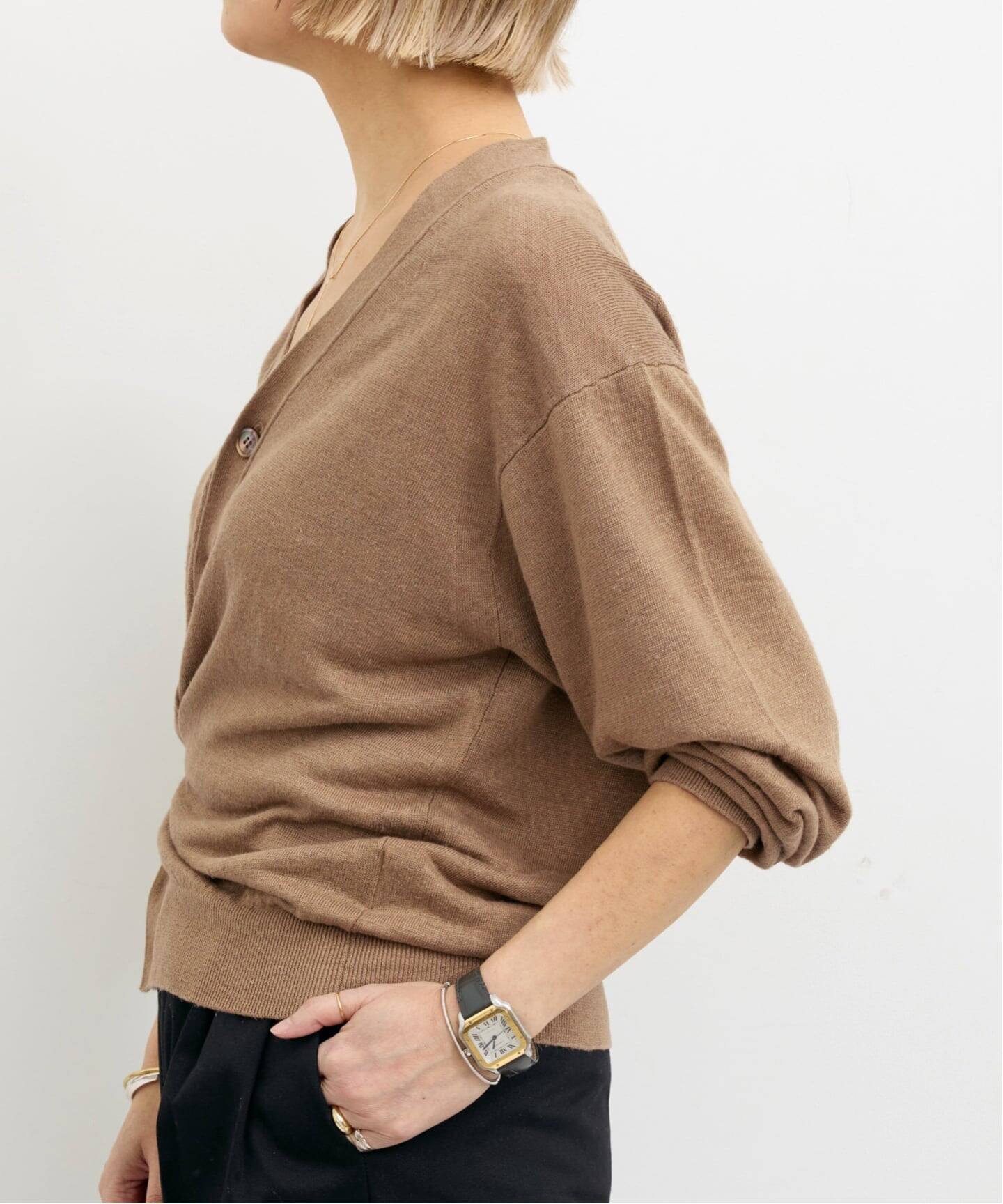 LINEN OVERSIZED 2WAY CARDIGAN（カーディガン）｜L'Appartement