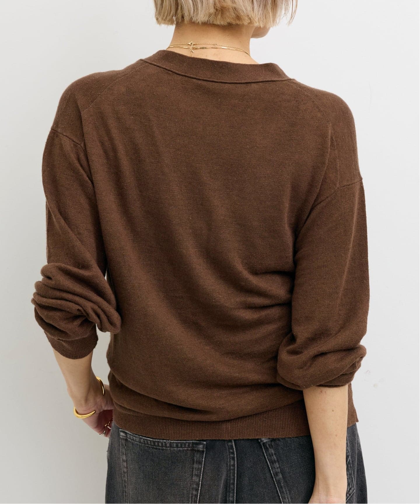 LINEN OVERSIZED 2WAY CARDIGAN（カーディガン）｜L'Appartement
