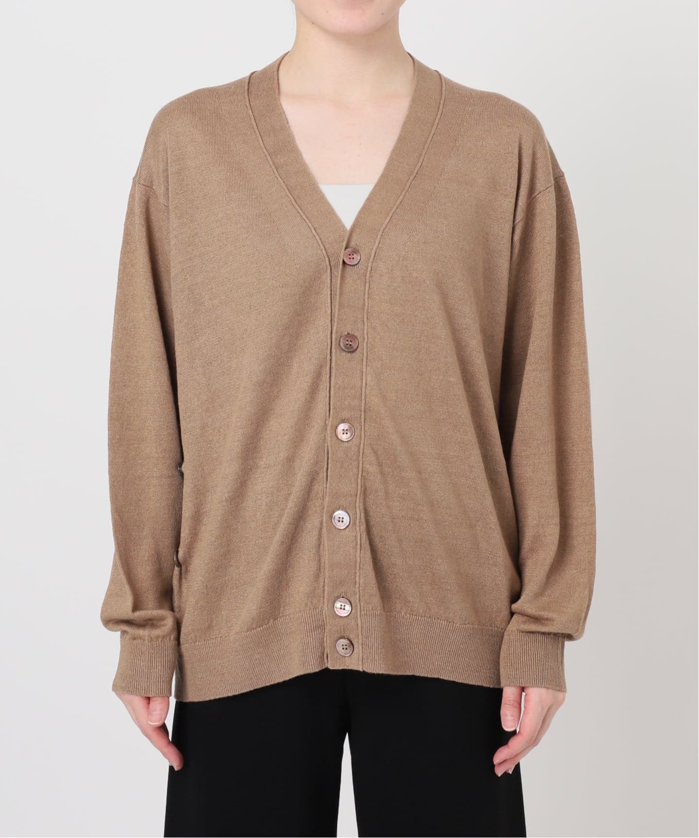 LINEN OVERSIZED 2WAY CARDIGAN（カーディガン）｜L'Appartement