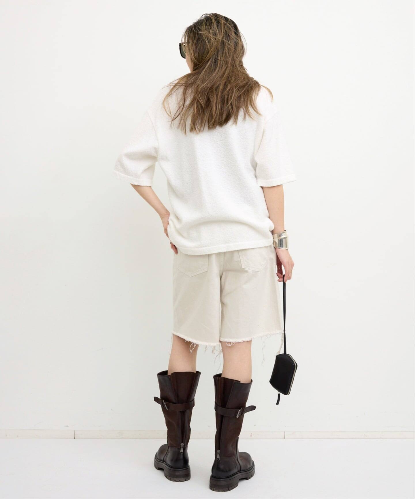 【限定値下げ 5/10まで】新品 アパルトモン BRUSHED KNIT TEE BRUSHED KNIT TEE（ニット／セーター）｜L'Appartement（アパルトモン