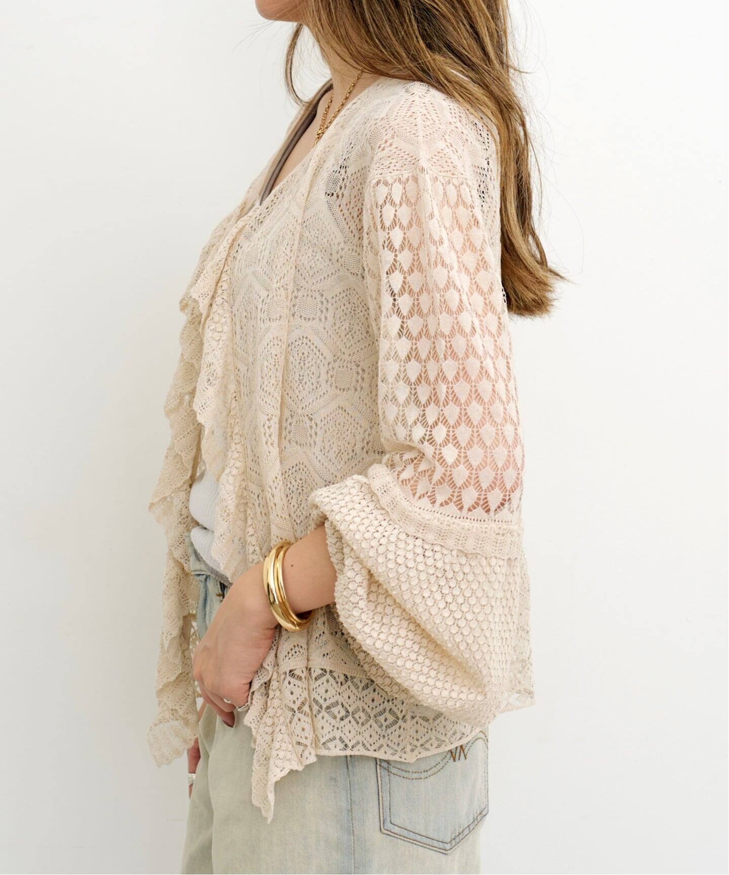 VICTRIAN LACE KNIT（ニット／セーター）｜L'Appartement