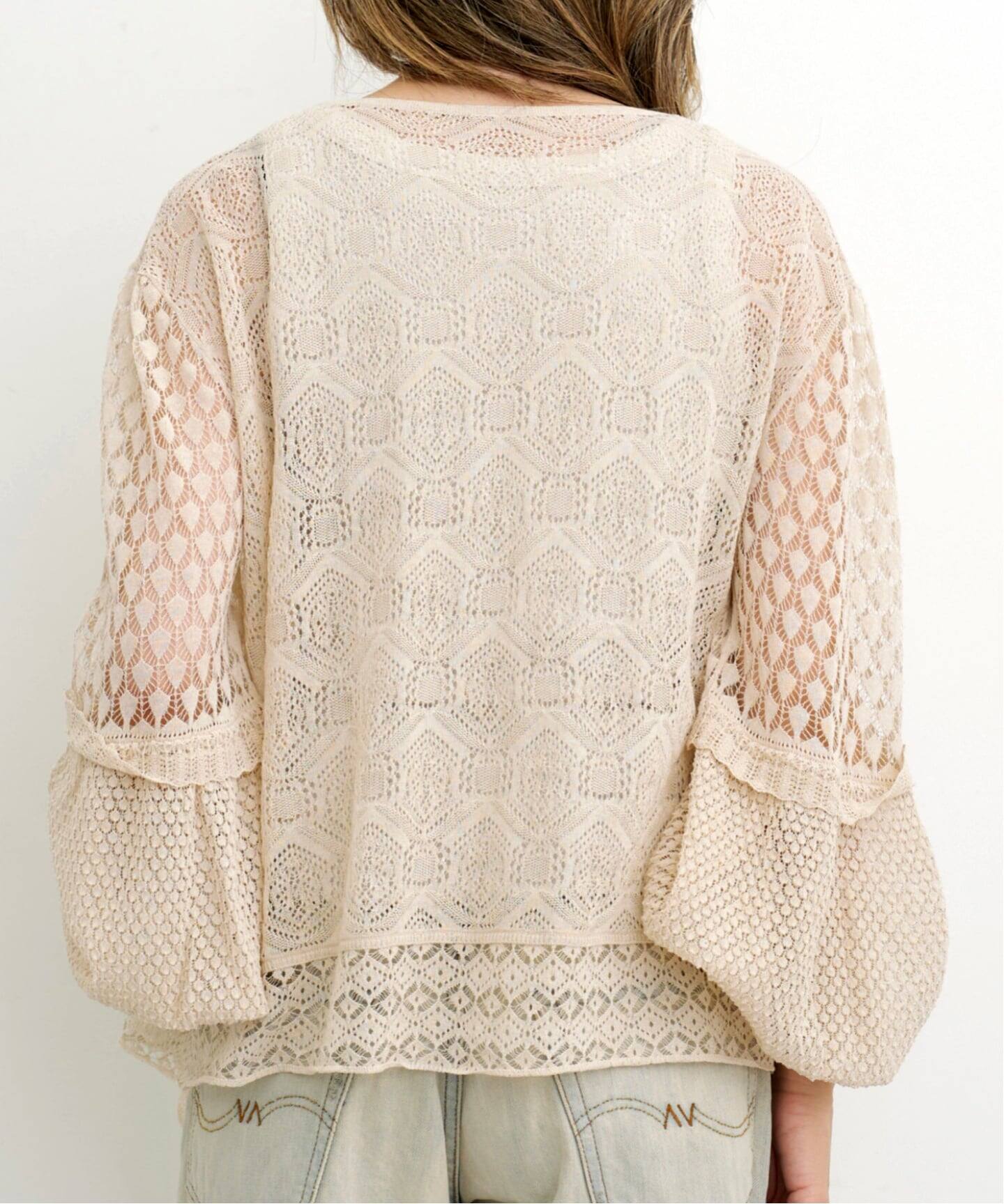 VICTRIAN LACE KNIT（ニット／セーター）｜L'Appartement