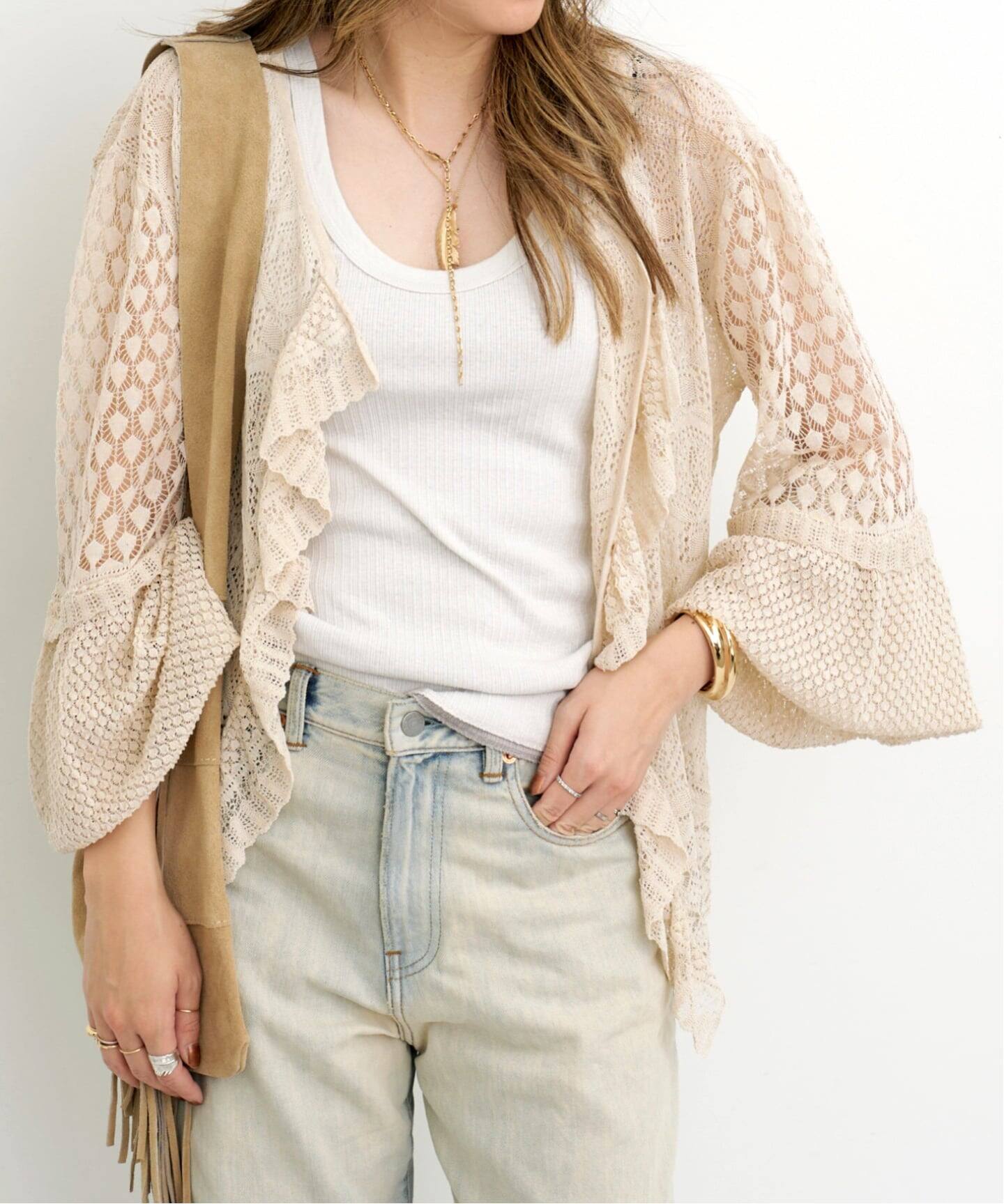 VICTRIAN LACE KNIT（ニット／セーター）｜L'Appartement