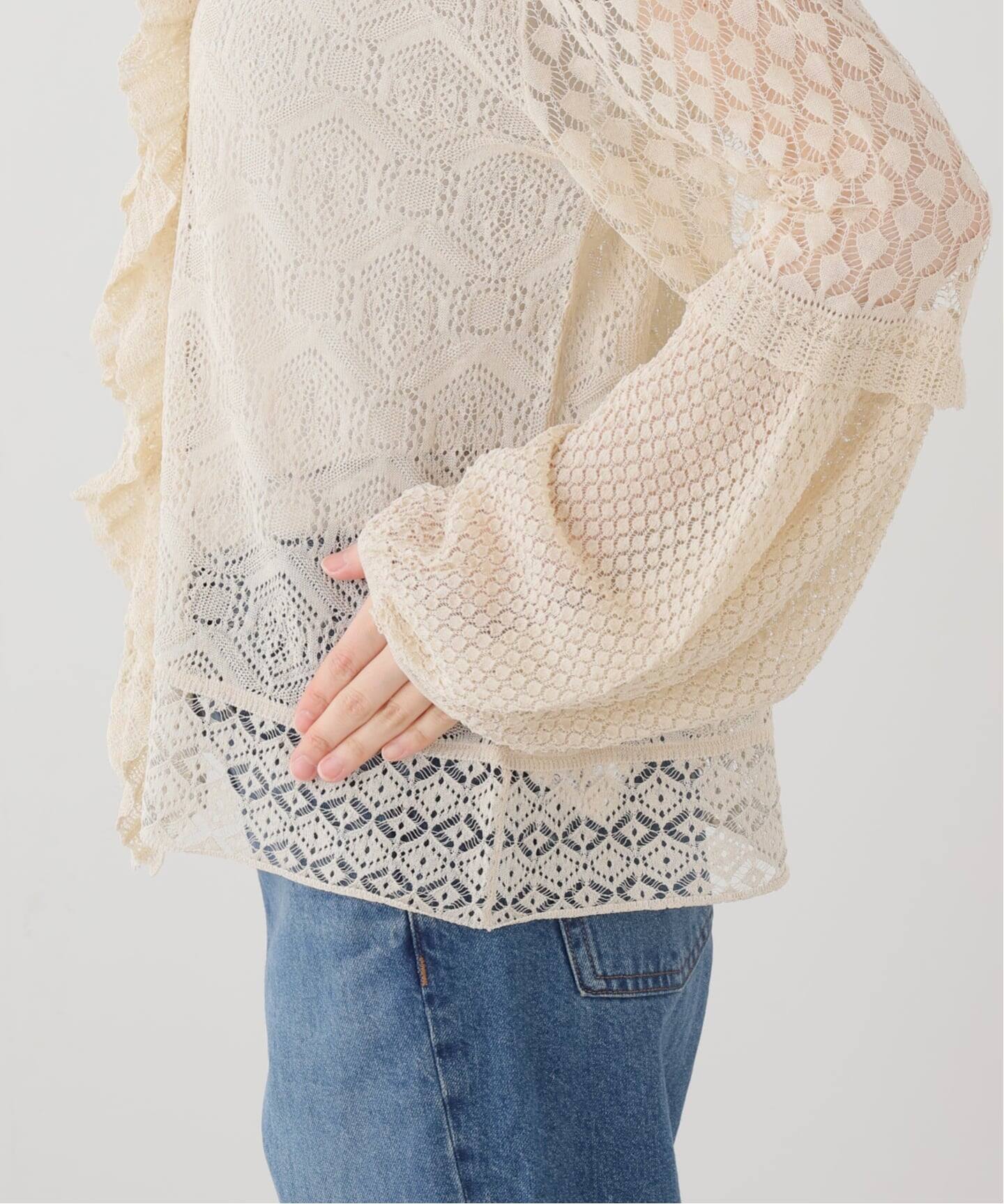 VICTRIAN LACE KNIT（ニット／セーター）｜L'Appartement