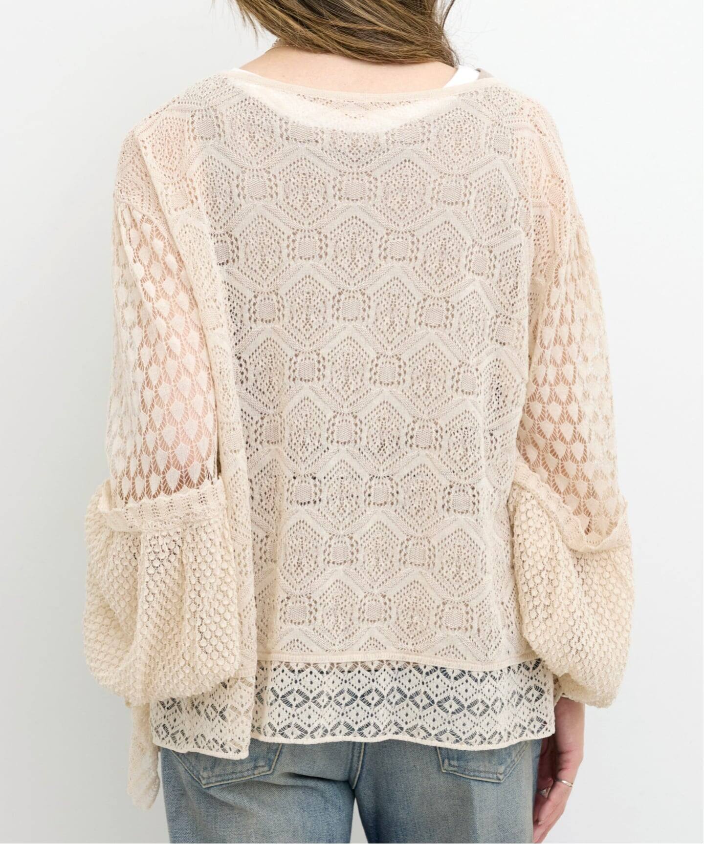 トップス L'Appartement VICTRIAN LACE KNIT VICTRIAN LACE KNIT（ニット／セーター）｜L'Appartement