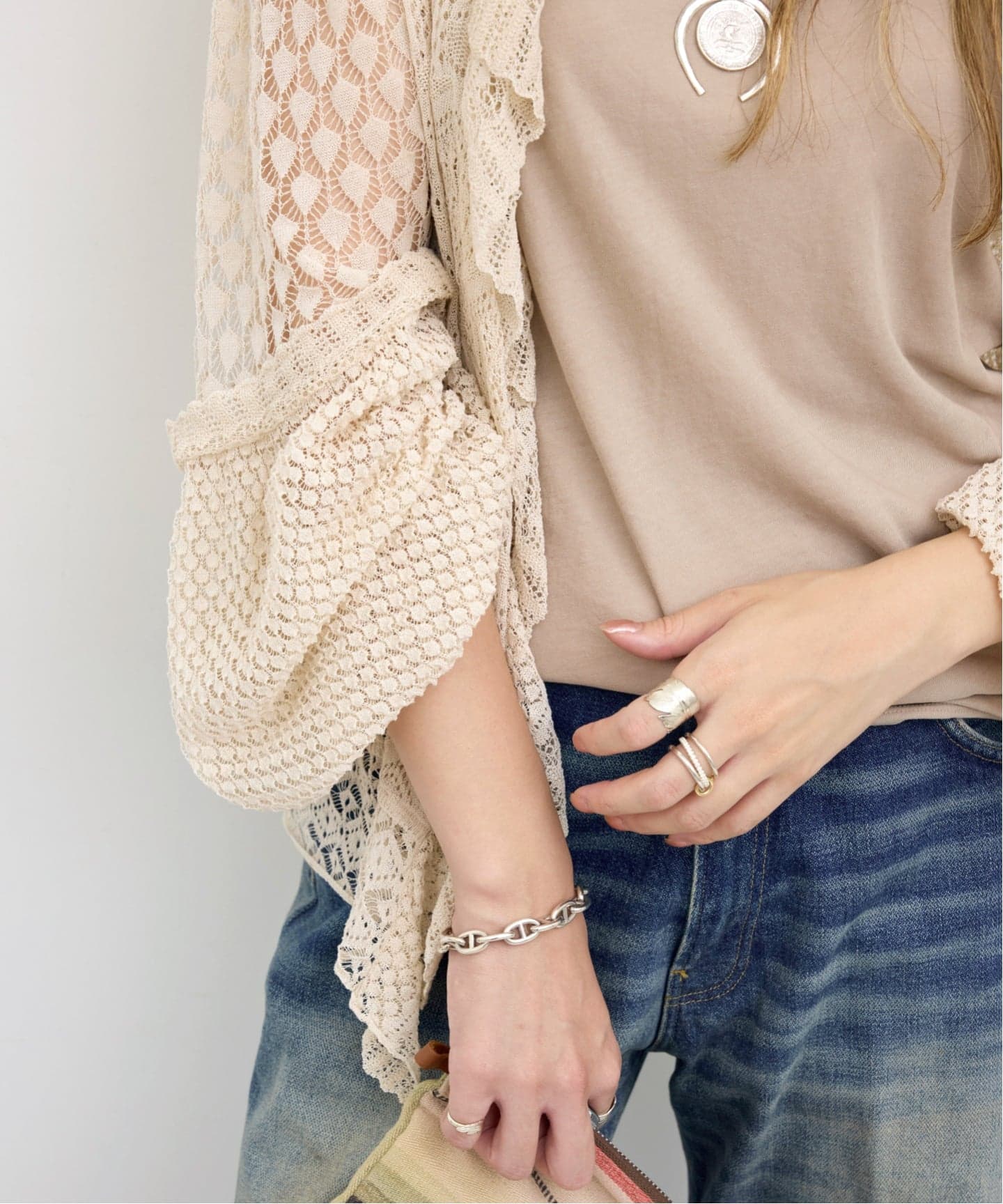 VICTRIAN LACE KNIT（ニット／セーター）｜L'Appartement