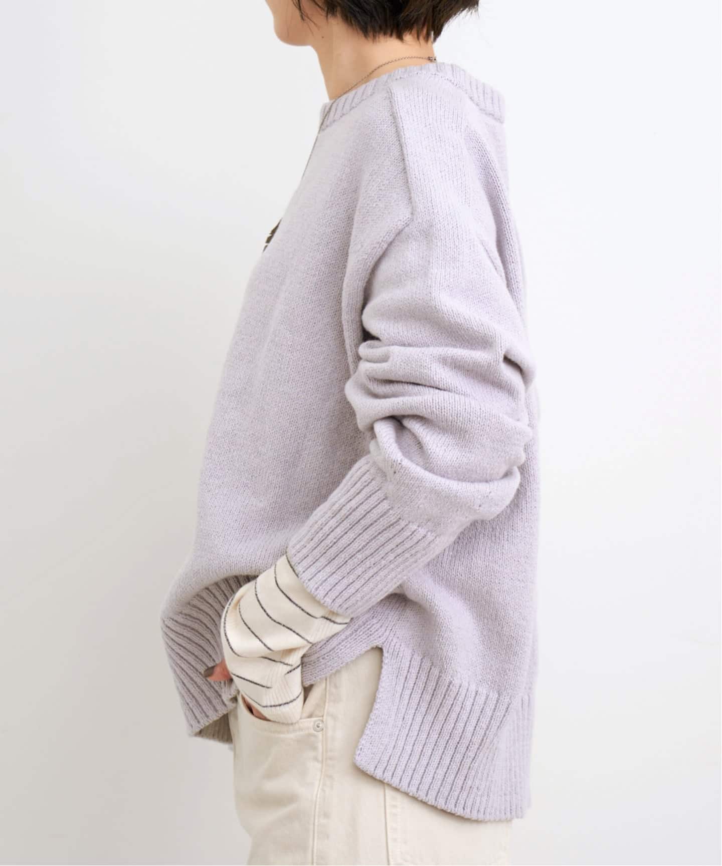 値下げ　l'appartement　COTTON BF KNIT COTTON BF KNIT（ニット／セーター）｜L'Appartement（アパルトモン