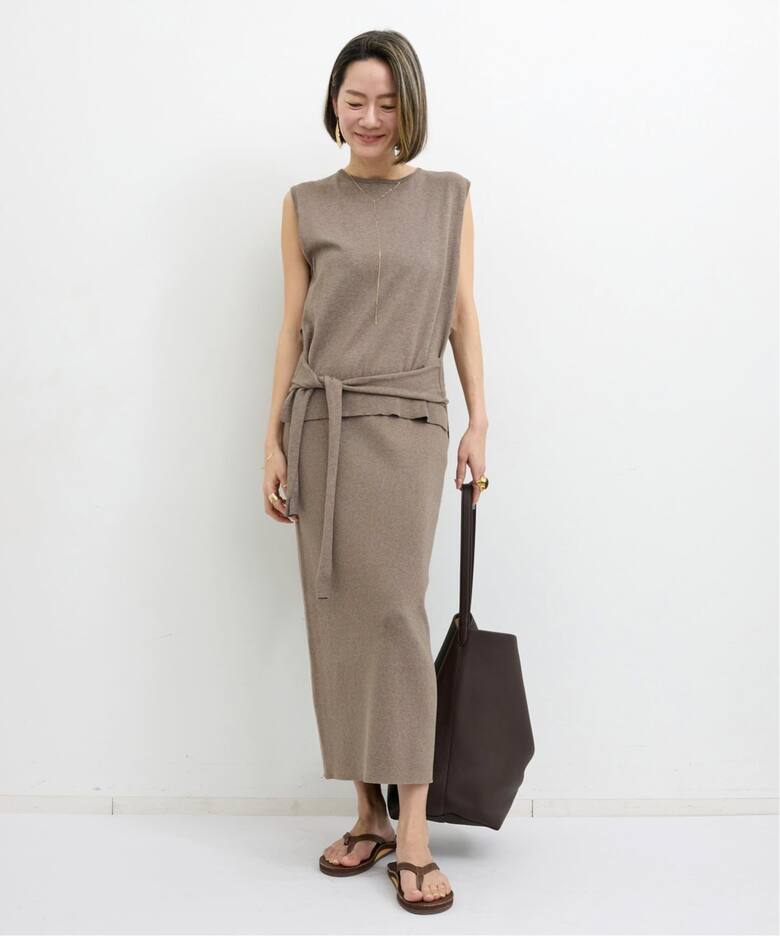 BELTED WRAP KNIT（ニット／セーター）｜L