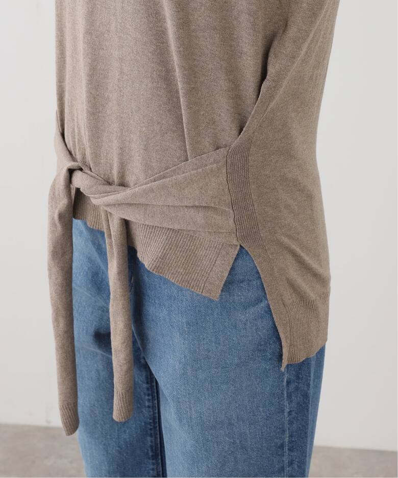 BELTED WRAP KNIT（ニット／セーター）｜L