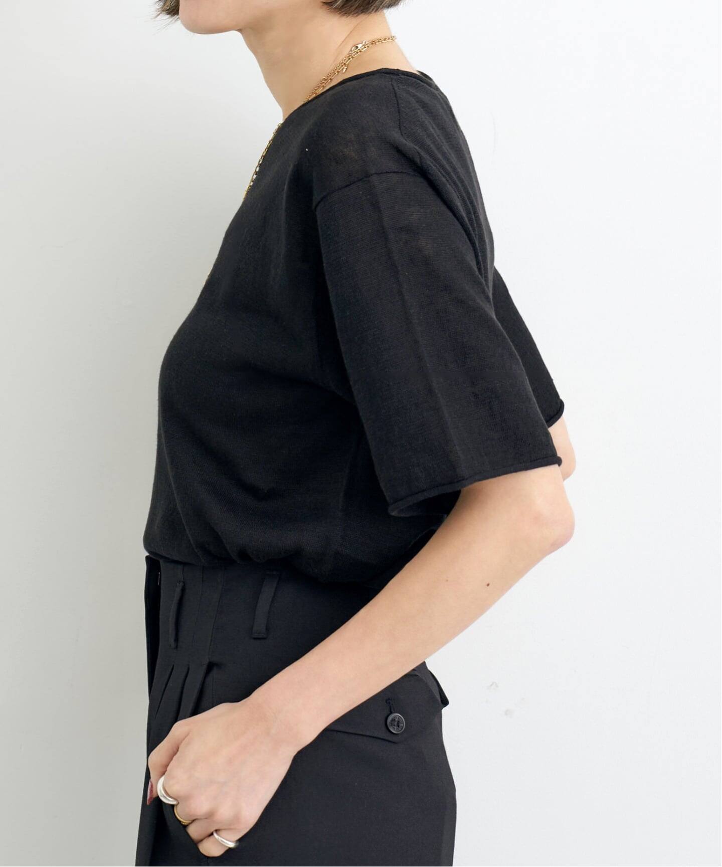 LINEN SHORT SLEEVE KNIT（ニット／セーター）｜L'Appartement