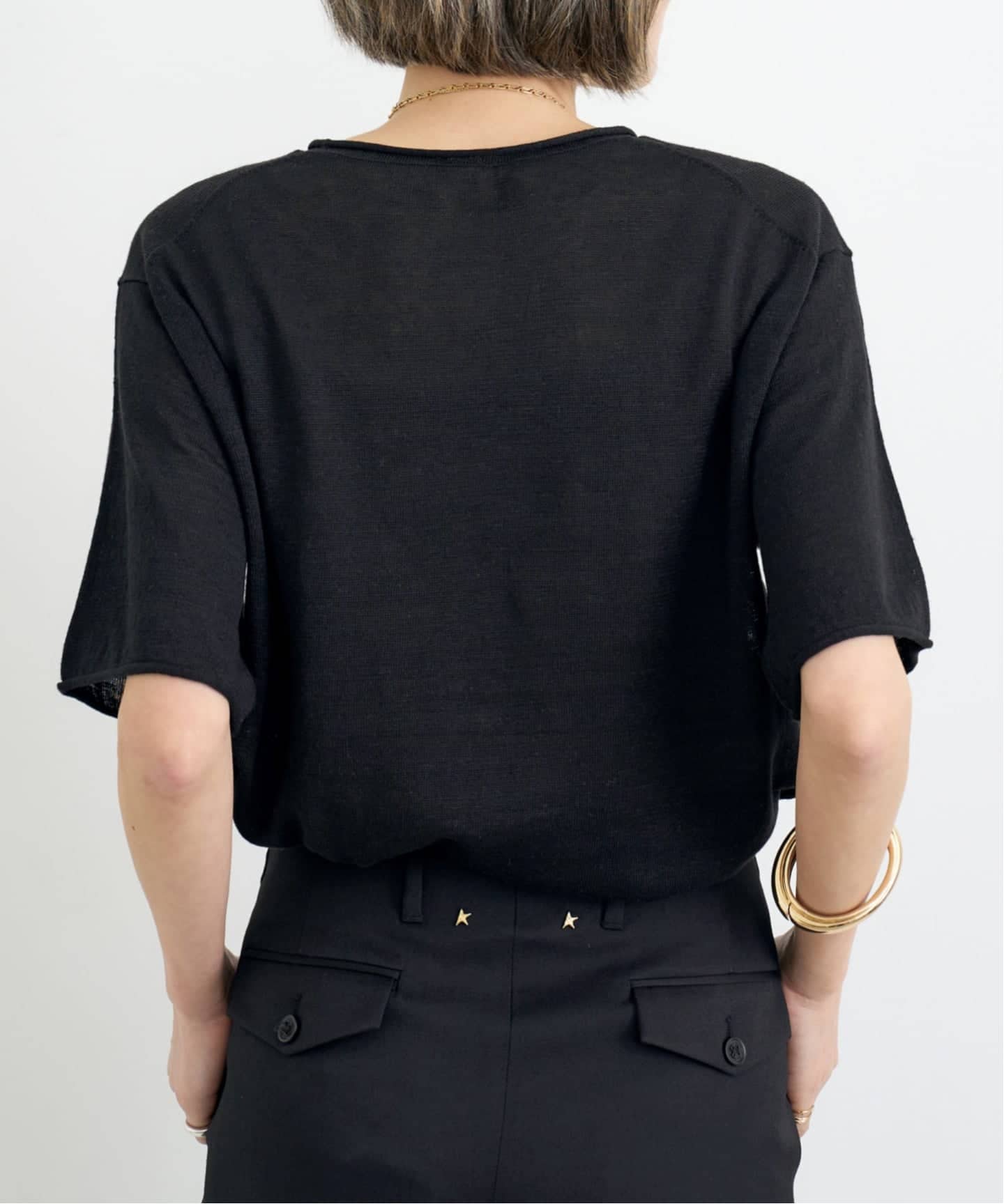 LINEN SHORT SLEEVE KNIT（ニット／セーター）｜L'Appartement
