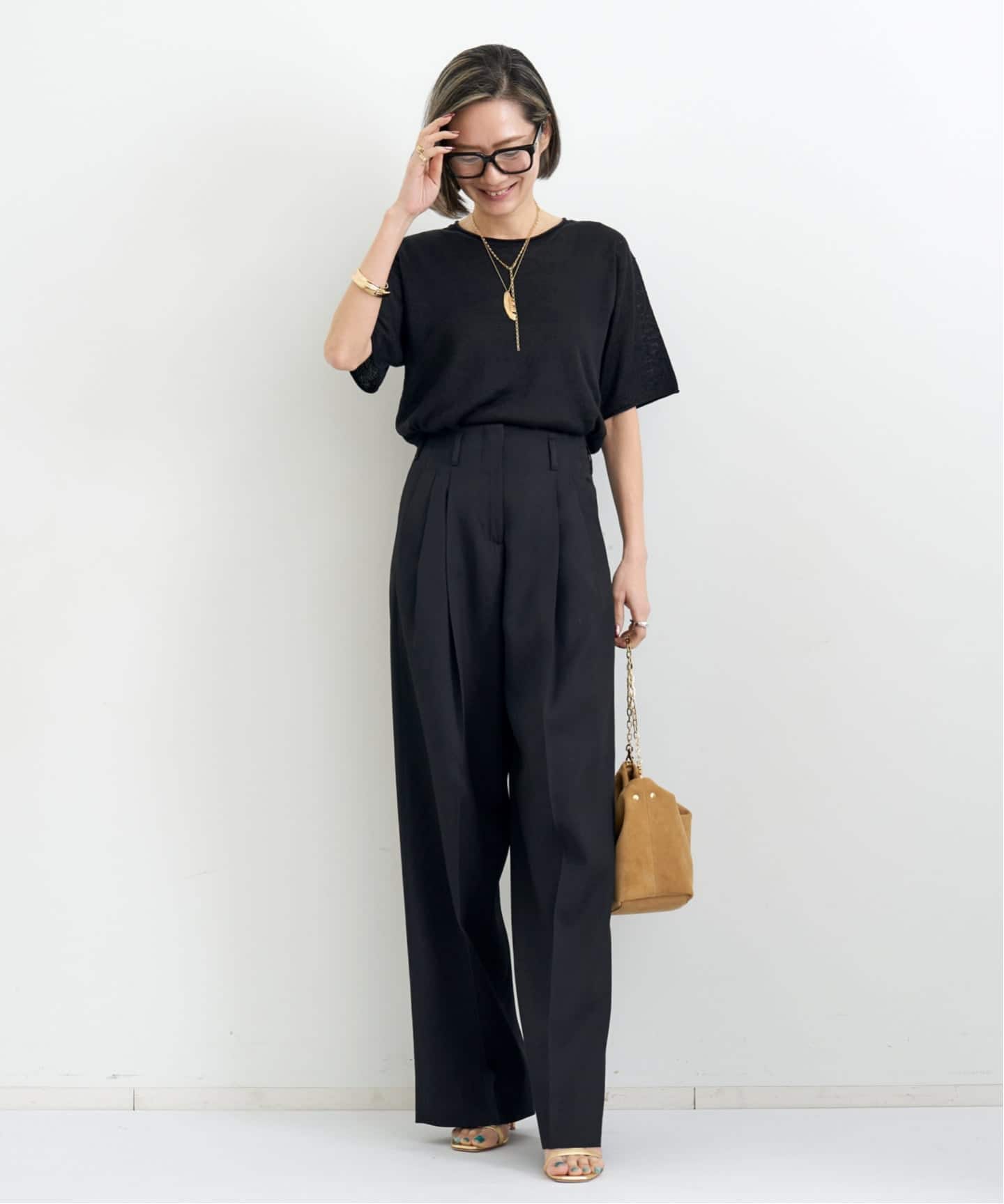 LINEN SHORT SLEEVE KNIT（ニット／セーター）｜L'Appartement