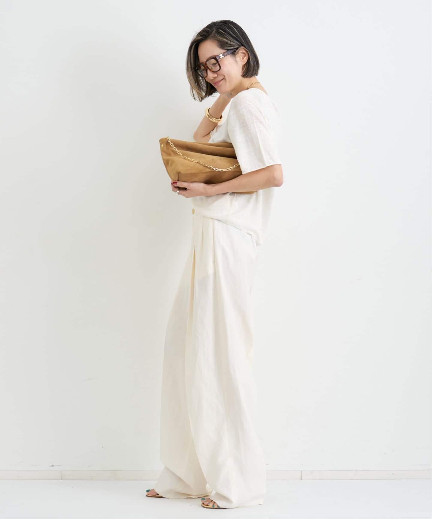 LINEN SHORT SLEEVE KNIT（ニット／セーター）｜L'Appartement