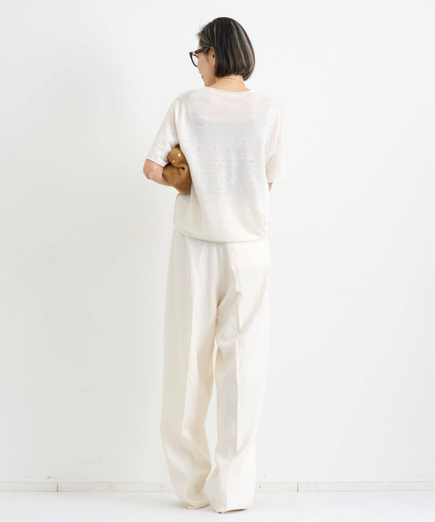 LINEN SHORT SLEEVE KNIT（ニット／セーター）｜L'Appartement