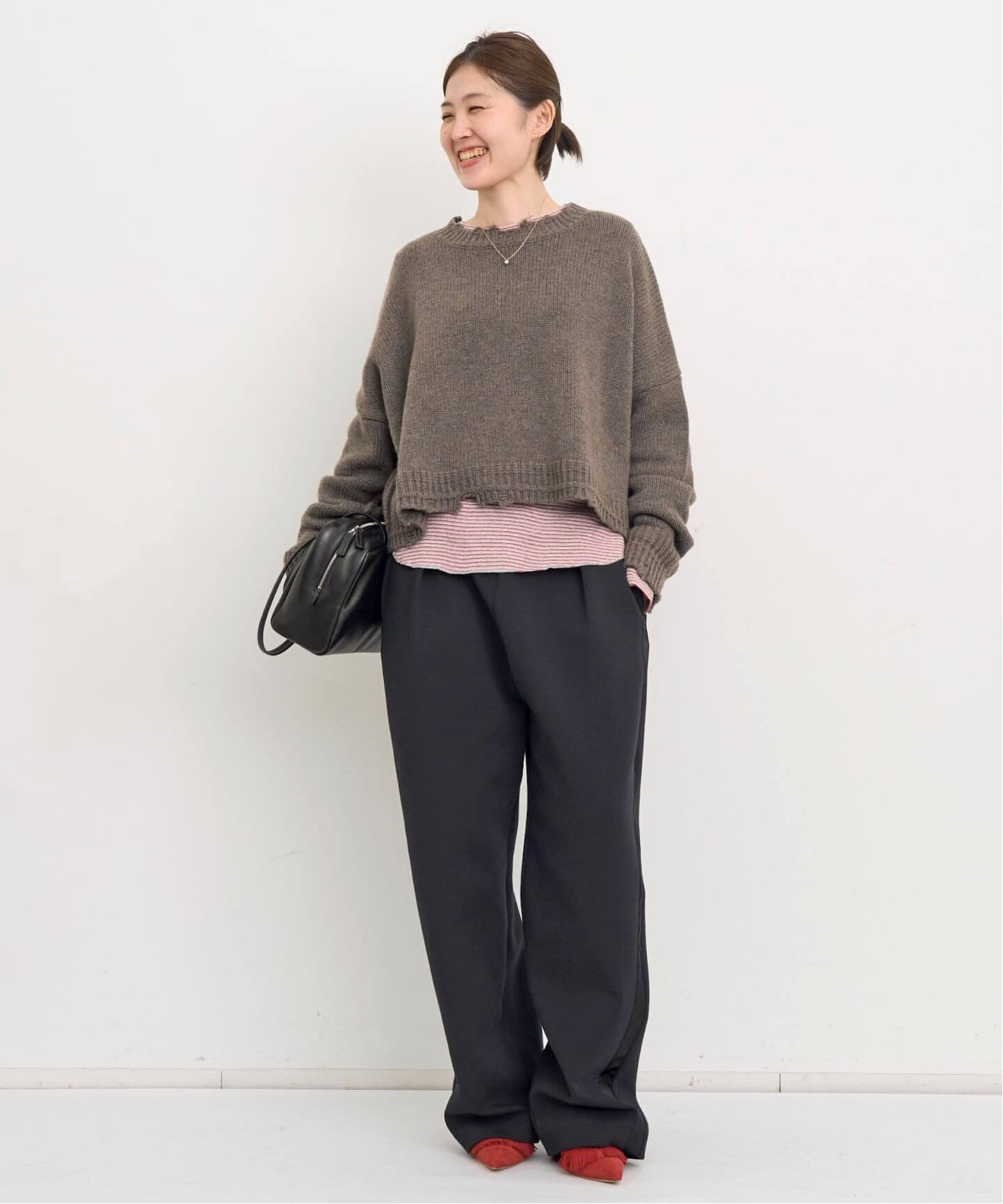 GOOD GRIEF!/グッド グリーフ】 DAMAGED KNIT TOP（ニット／セーター