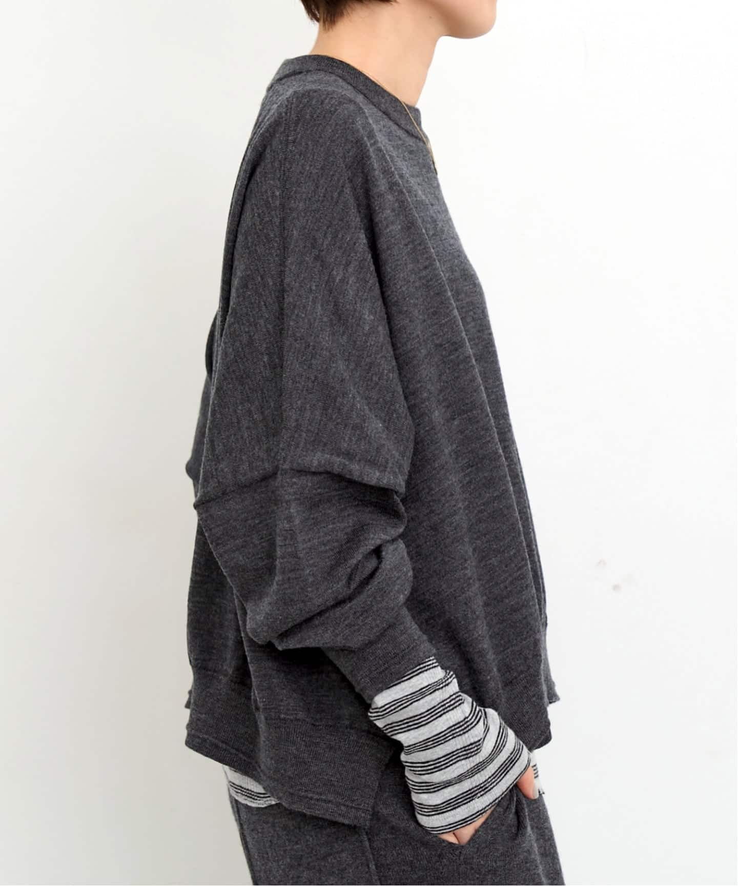 予約》【GOOD GRIEF!/グッド グリーフ】 Knit Cropped Top（ニット