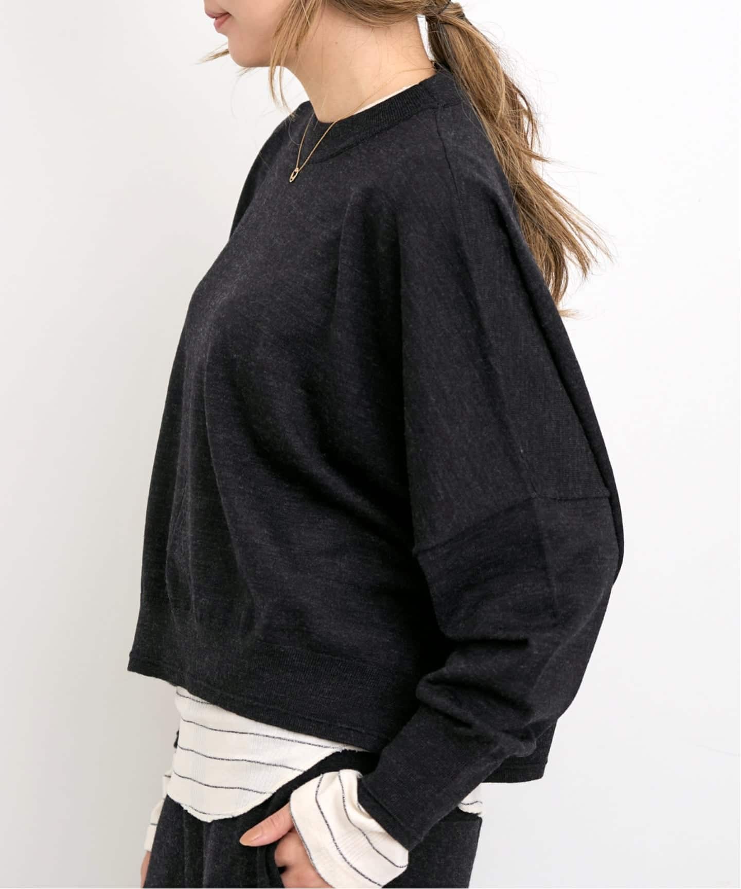 GOOD GRIEF!/グッド グリーフ】 Knit Cropped Top（ニット／セーター