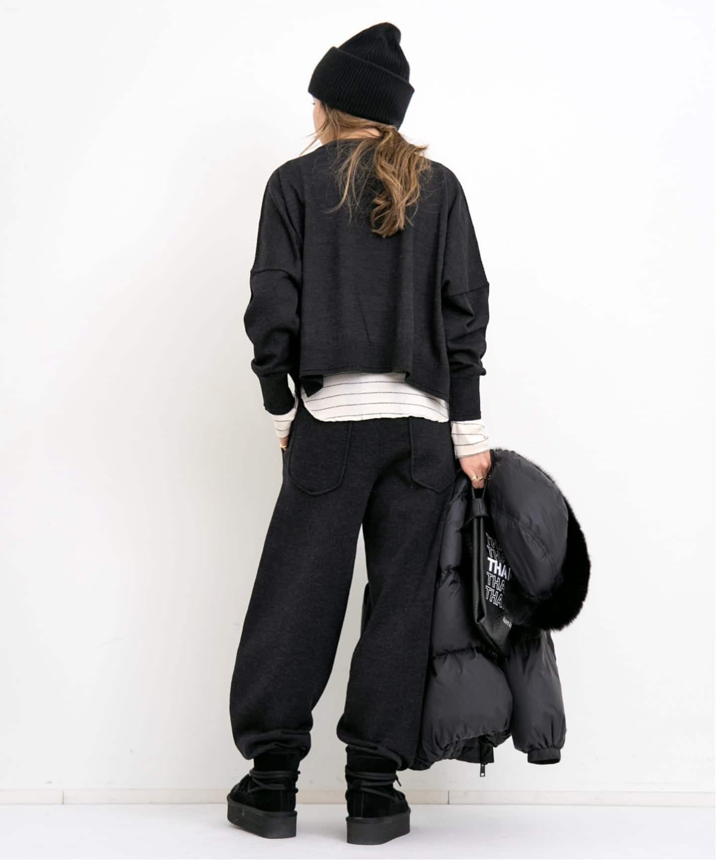 予約》【GOOD GRIEF!/グッド グリーフ】 Knit Cropped Top（ニット