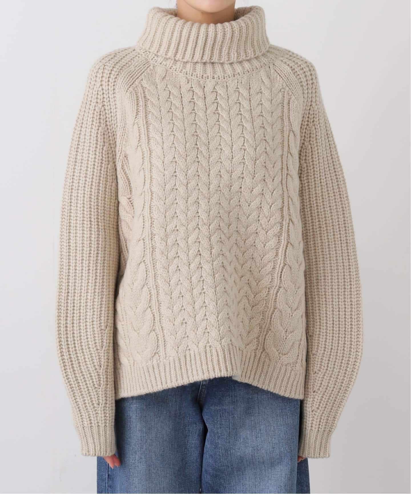 edit & co./エディットアンドコー】 Mixed Cable Aran Sweater（ニット