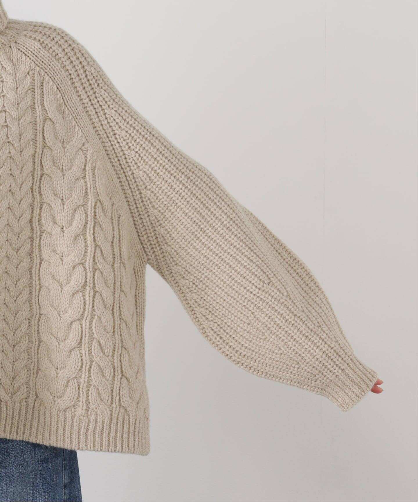 edit & co./エディットアンドコー】 Mixed Cable Aran Sweater（ニット