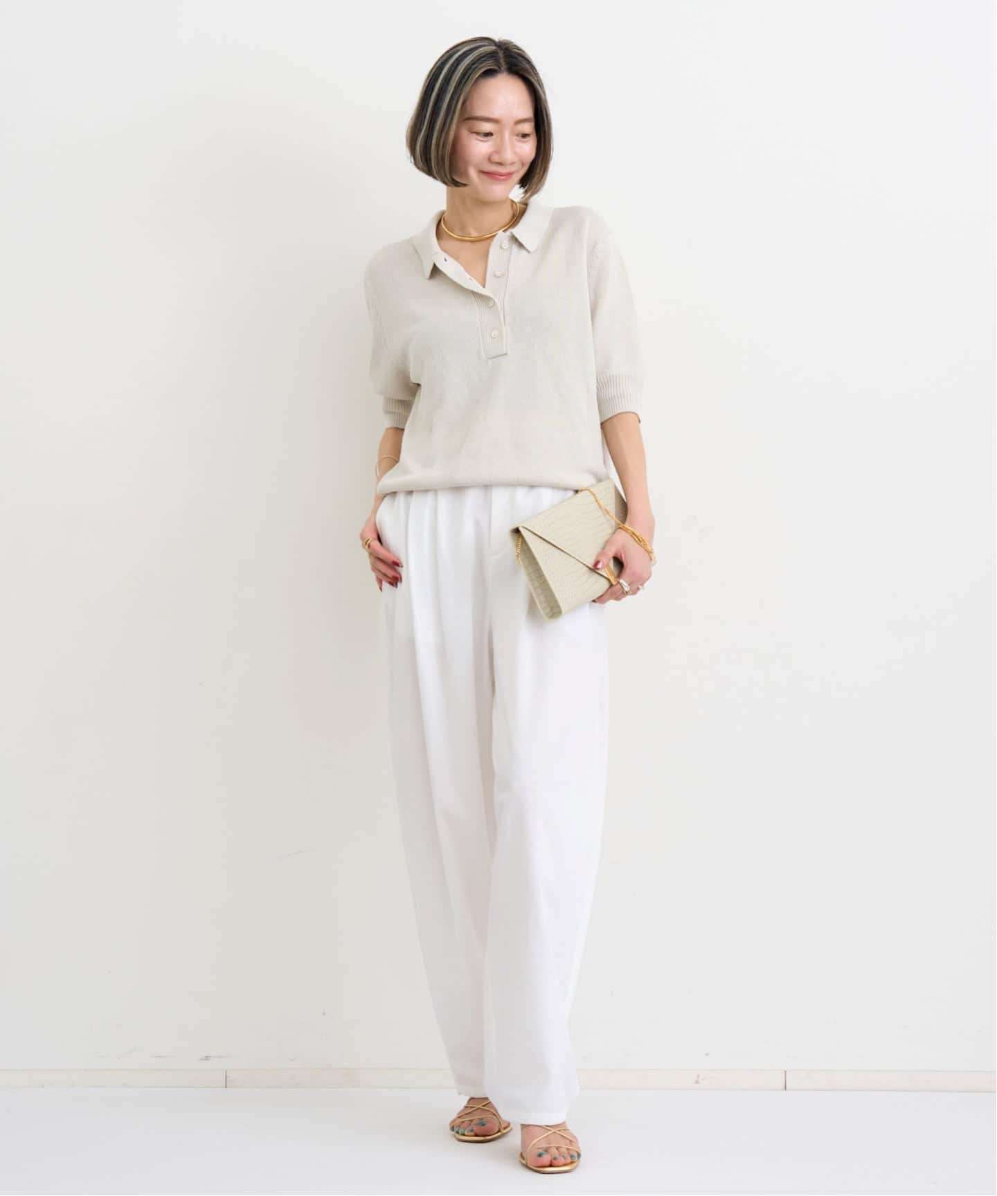STUDIO NICHOLSONスタジオニコルソン L'Appartementアパルトモン購入2023 MERINO C/N KNITメリノクルーネックニット【1(36)】【LKNA80506】 STUDIO NICHOLSON (スタジオニコルソン) SOLA V NECK JUMPER