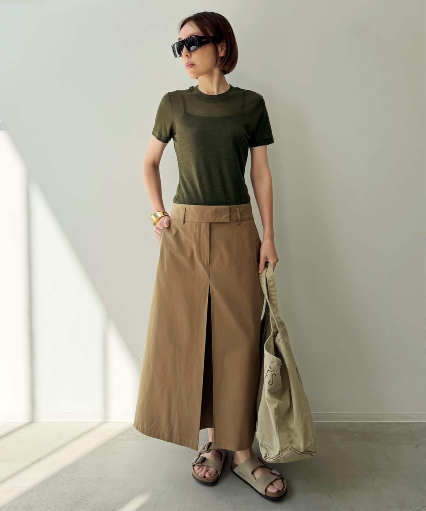 Tシャツ(半袖/袖なし) FILIPPA K Sheer Tee FILIPPA K/フィリッパ コー】SHEER TEE（ニット／セーター）｜L