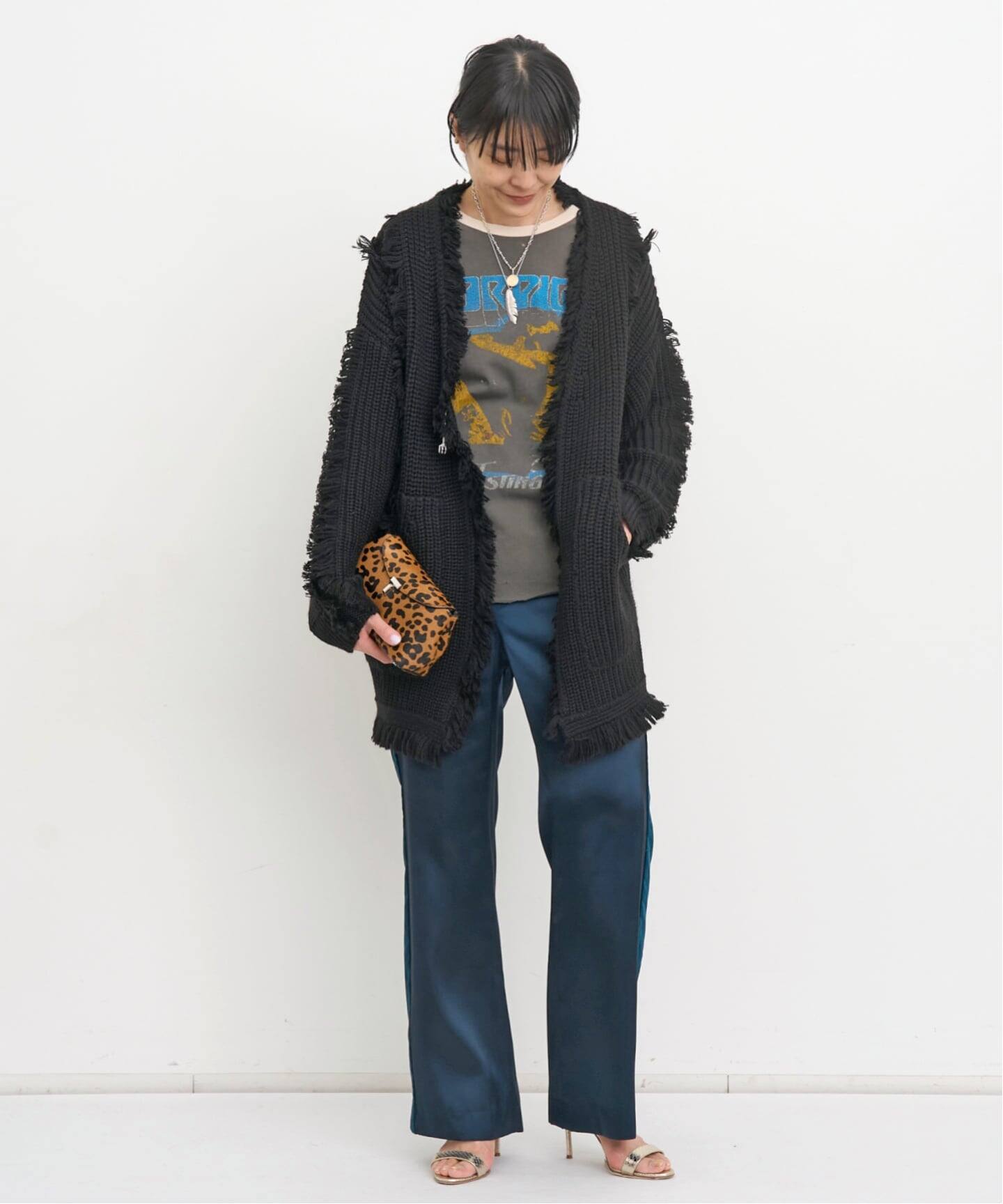 R13/アールサーティーン】 FRINGE CARDIGAN（カーディガン）｜L