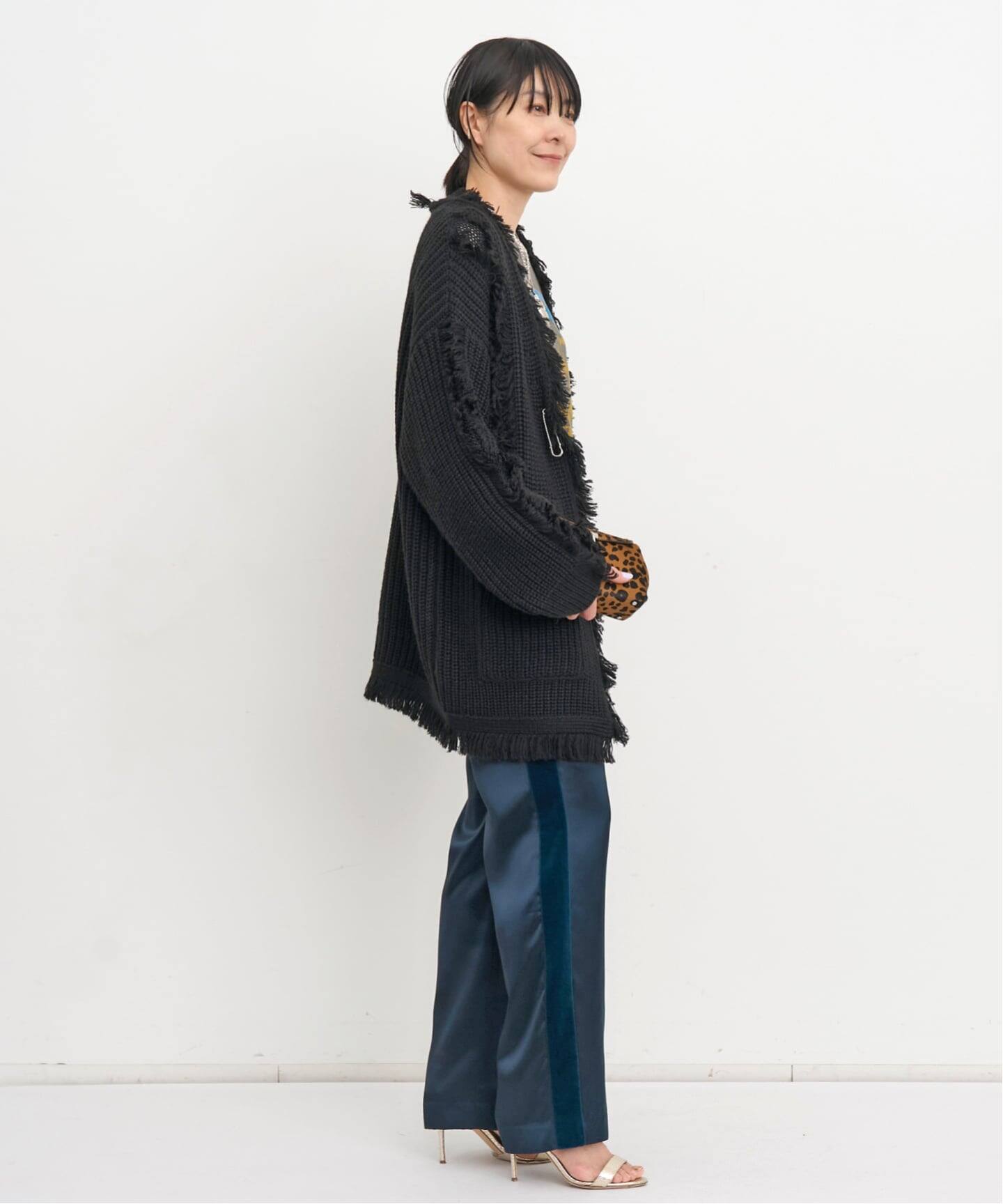 R13/アールサーティーン】 FRINGE CARDIGAN（カーディガン）｜L
