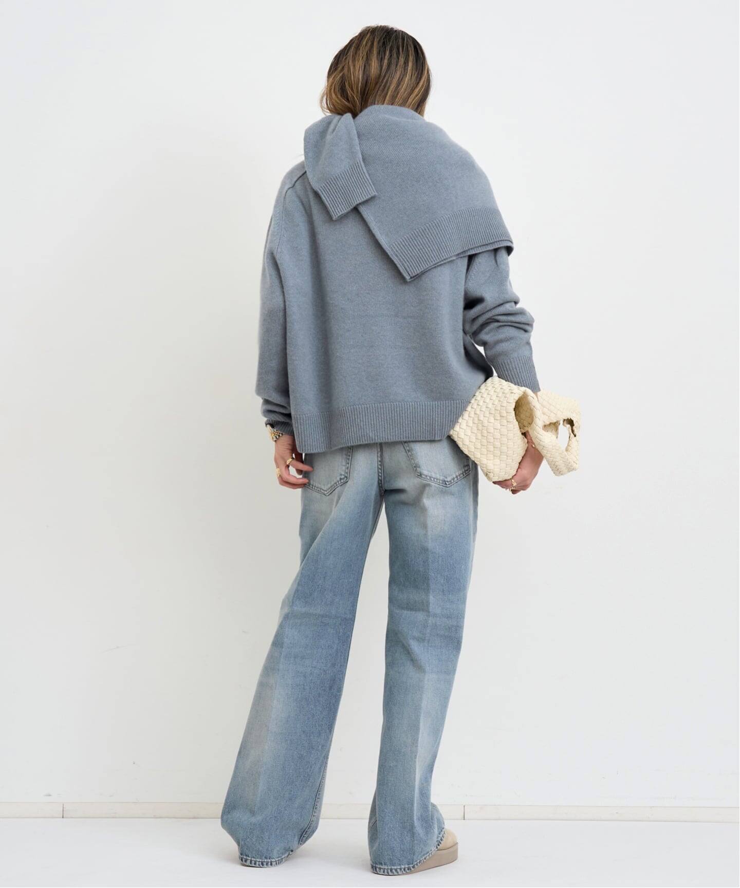 SOFT GOAT/ソフト ゴート】 Boyfriend Crewneck Knit（ニット