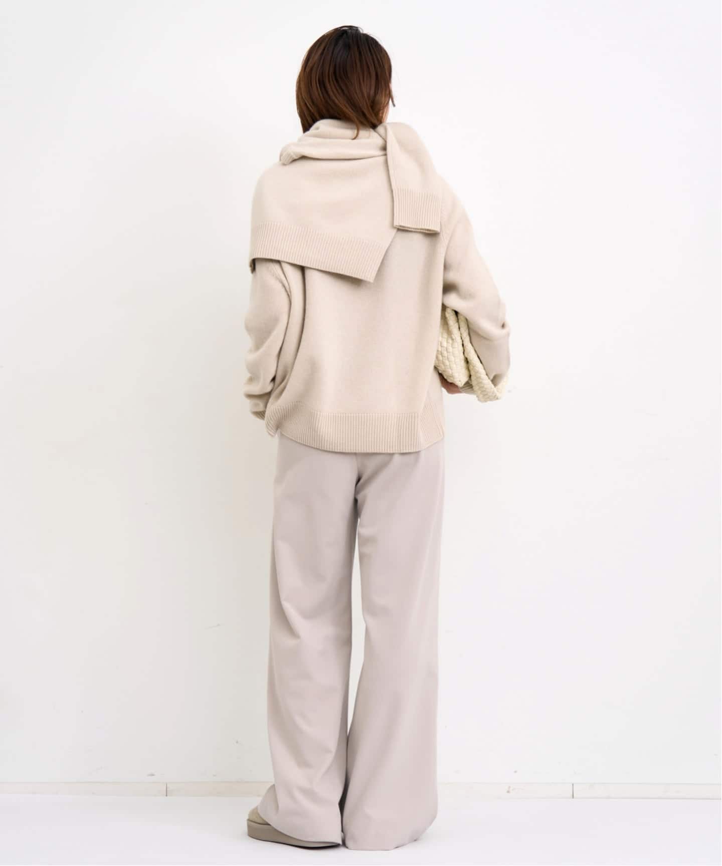 SOFT GOAT/ソフト ゴート】 Boyfriend Crewneck Knit（ニット