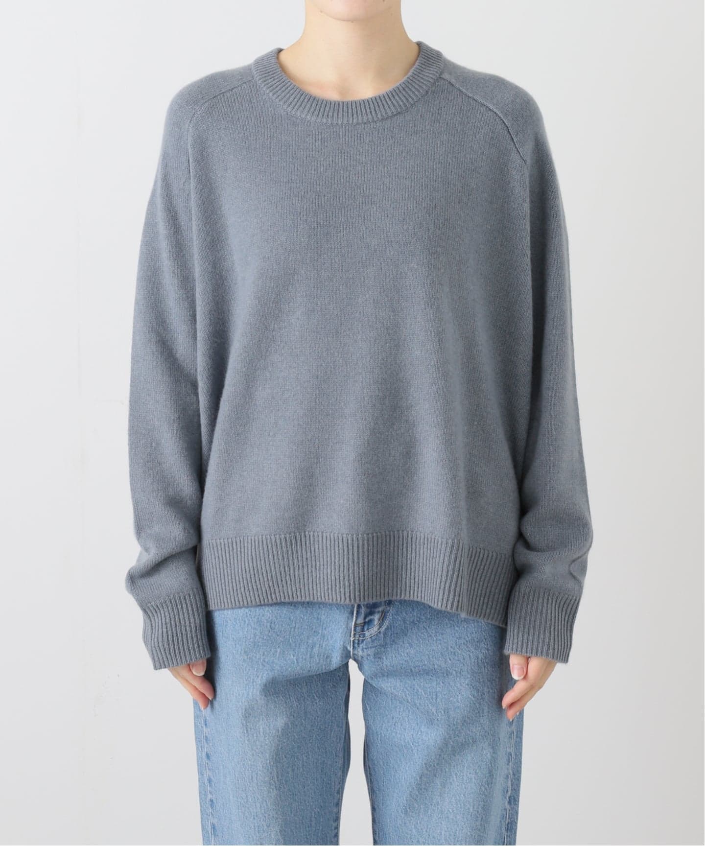 SOFT GOAT/ソフト ゴート】 Boyfriend Crewneck Knit（ニット