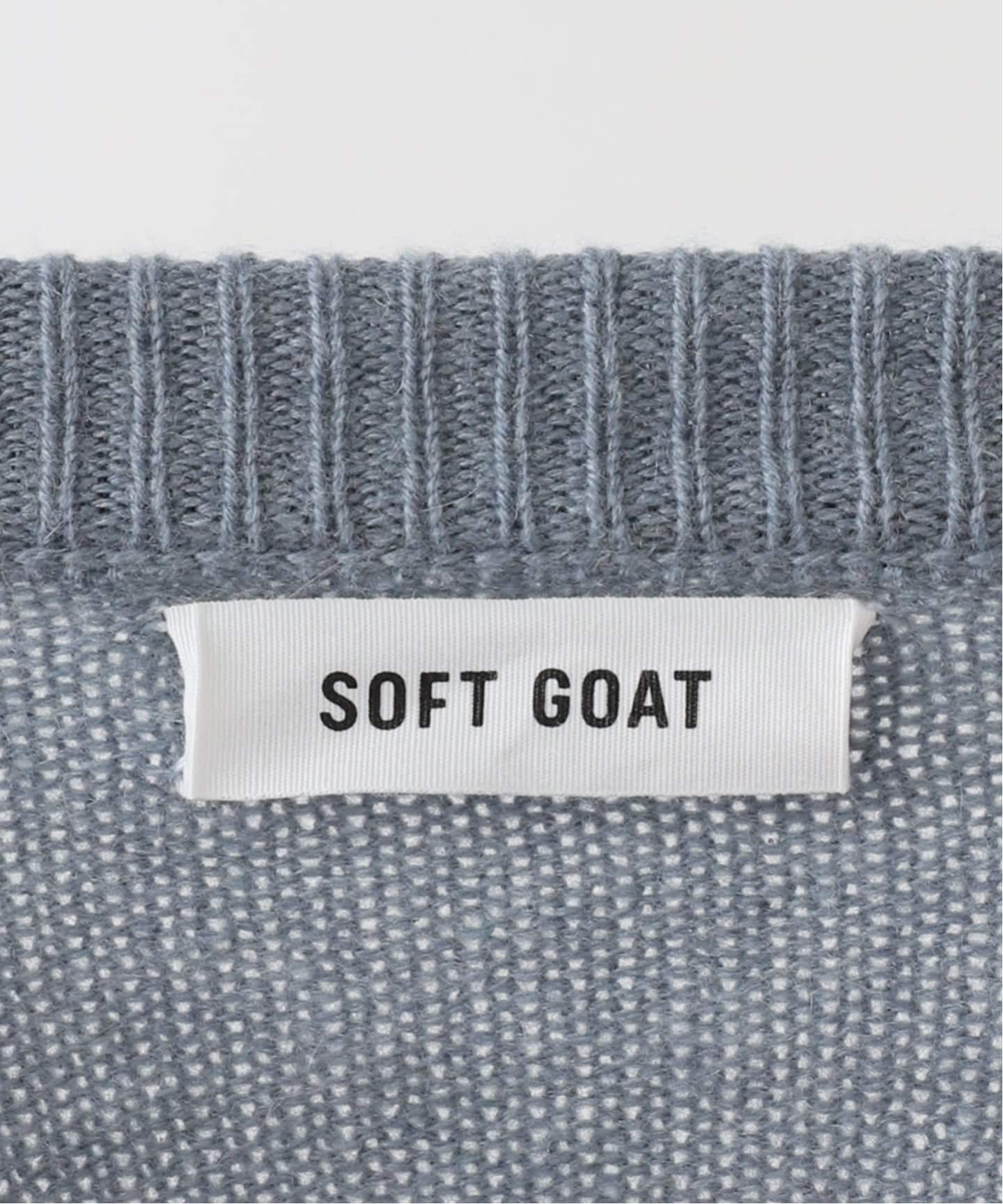 SOFT GOAT/ソフト ゴート】 Boyfriend Crewneck Knit（ニット